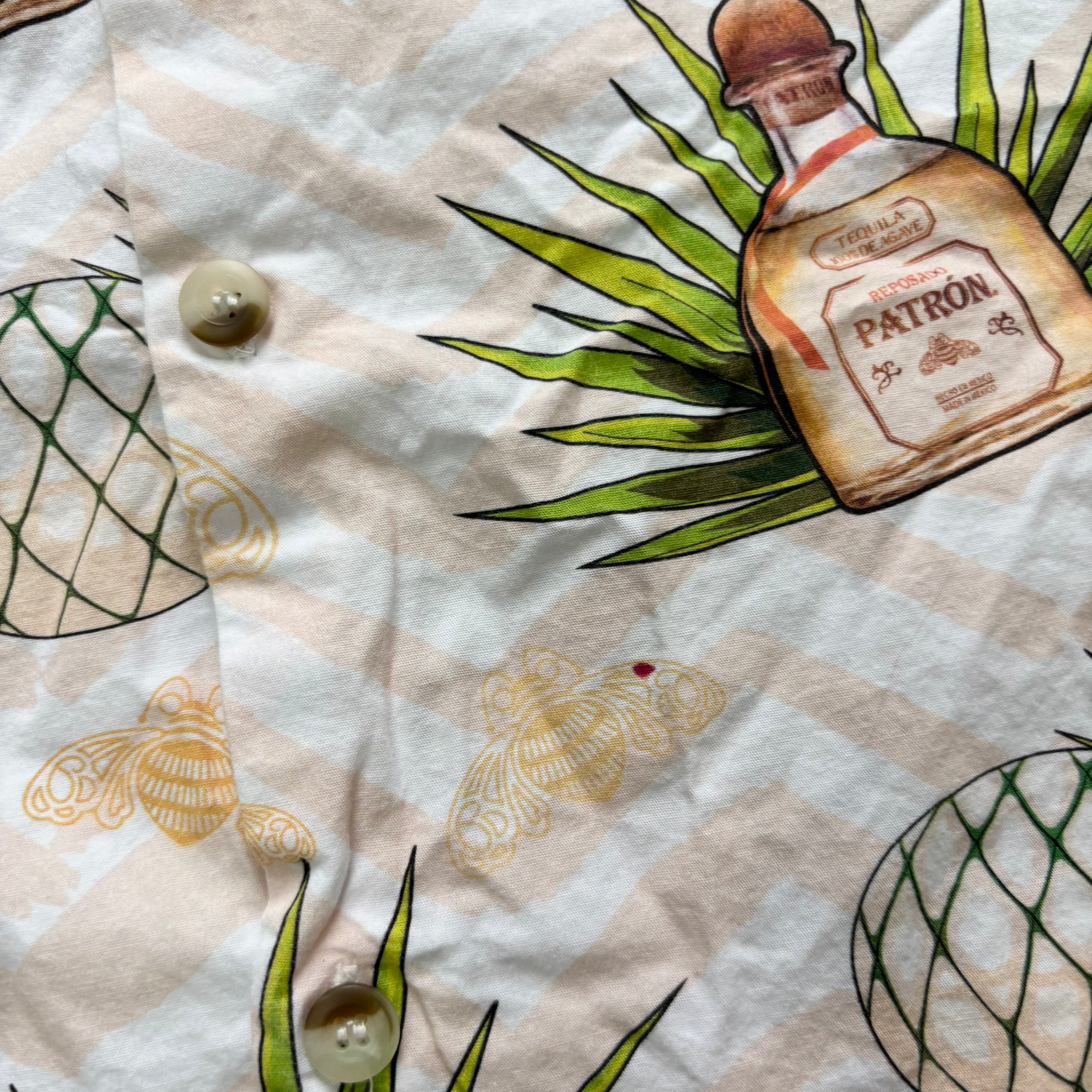 Hawaiian Shirt Mens Large Pink Floral Aloha Short Sleeve Cotton