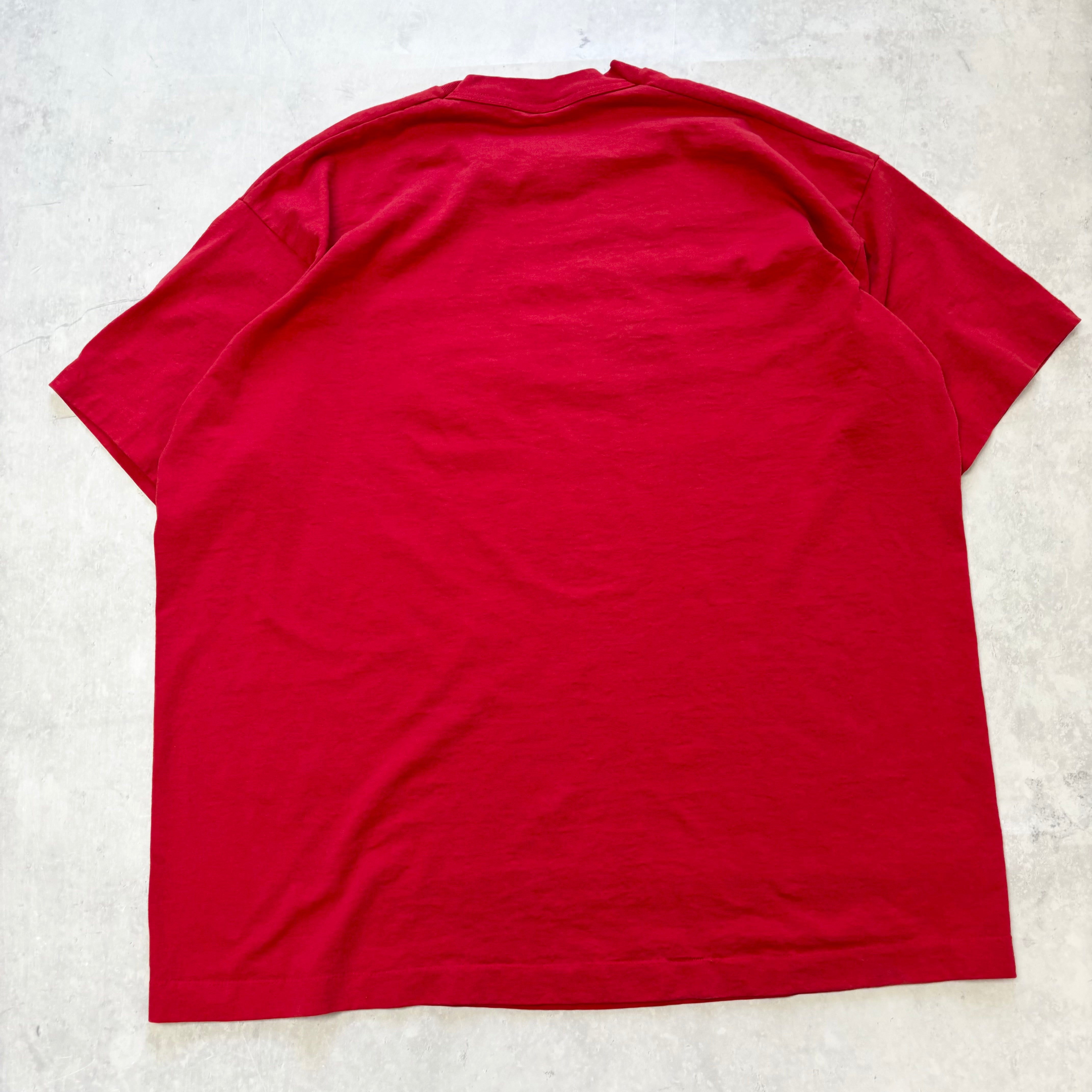Vintage T Shirt Mens XXL Red Single Stitch Graphic Print 90s USA