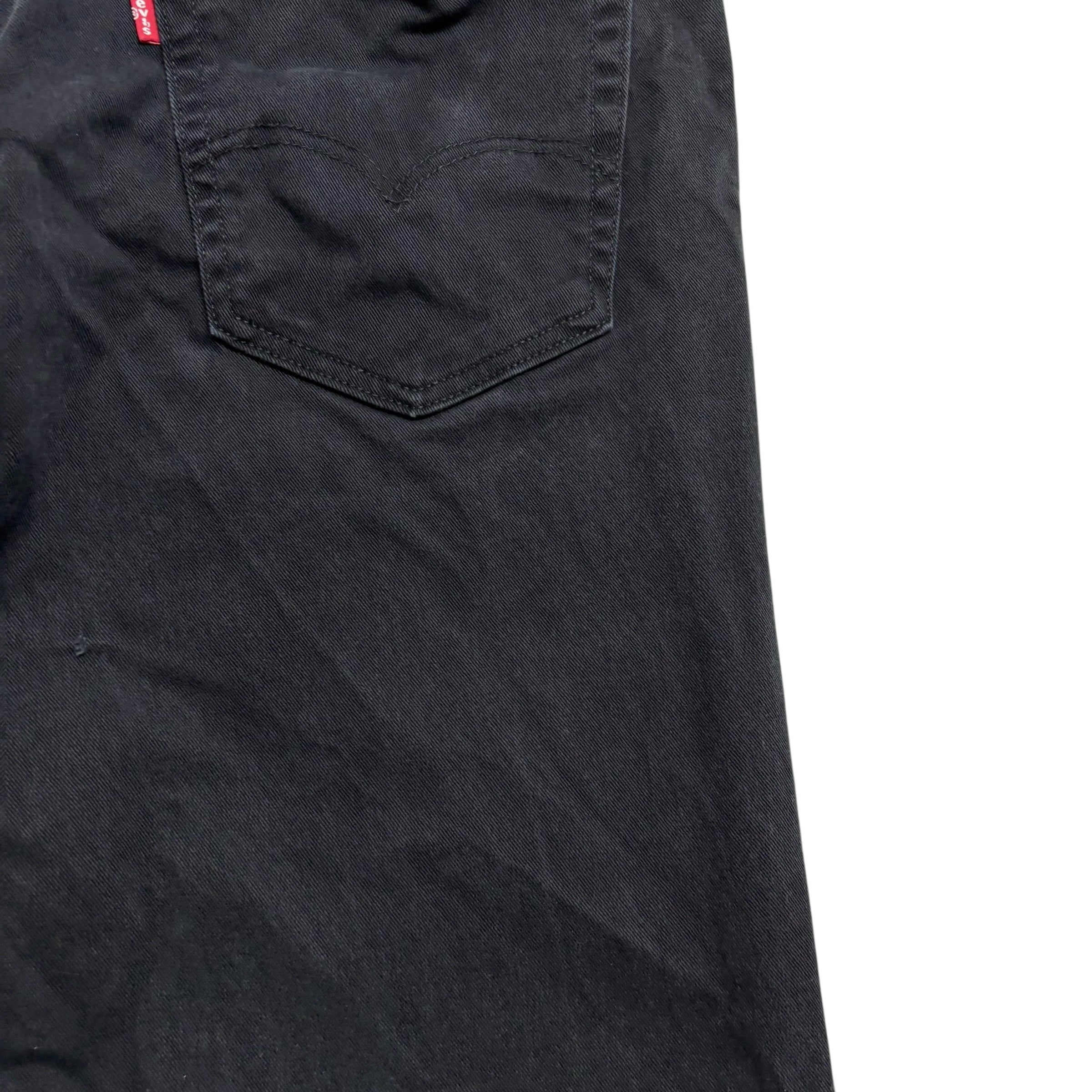 Levis 541 Jeans W40 L32 Mens Black Athletic Tapered Fit Stretch Denim