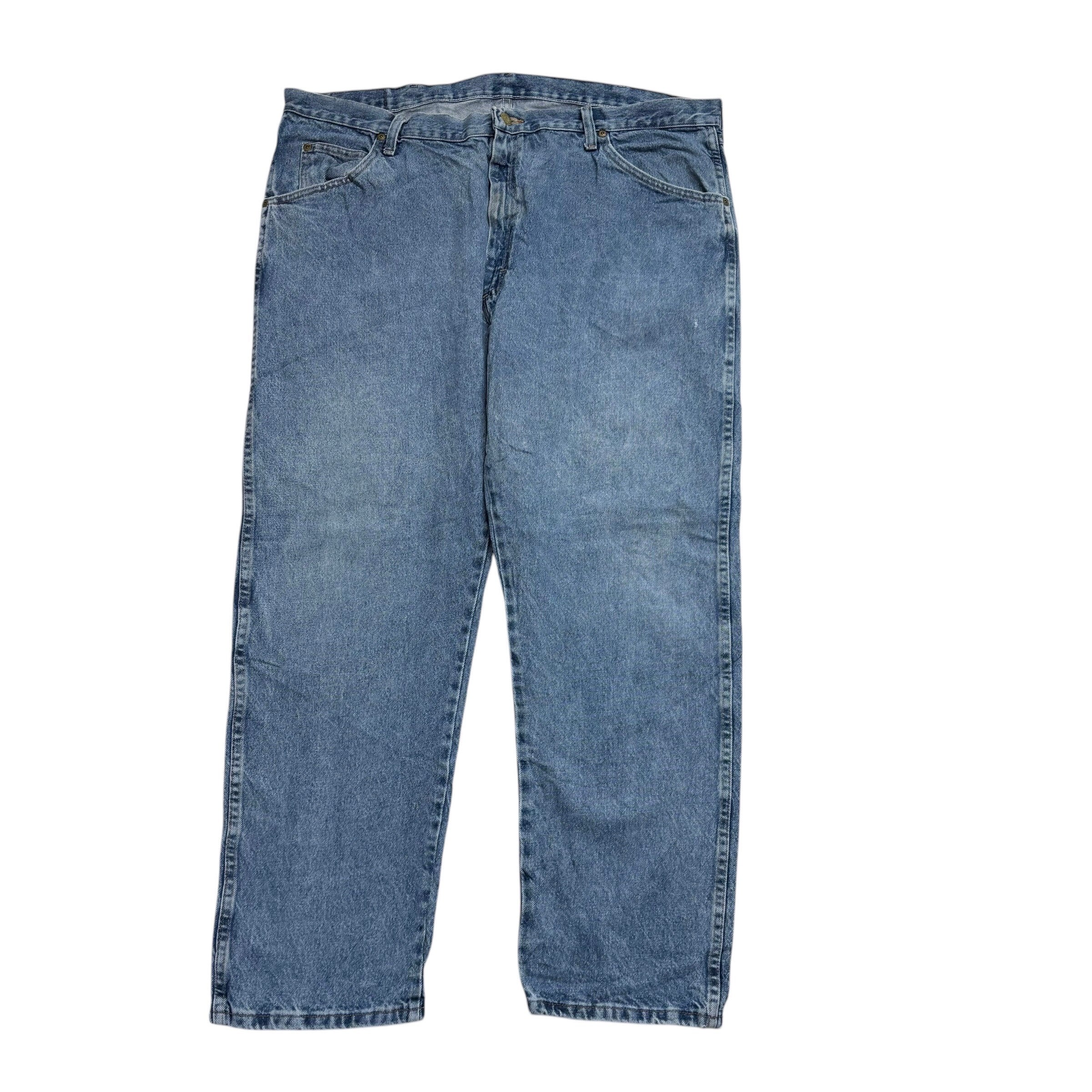 Wrangler Jeans W42 L30 Mens Light Blue Regular Straight Fit Denim