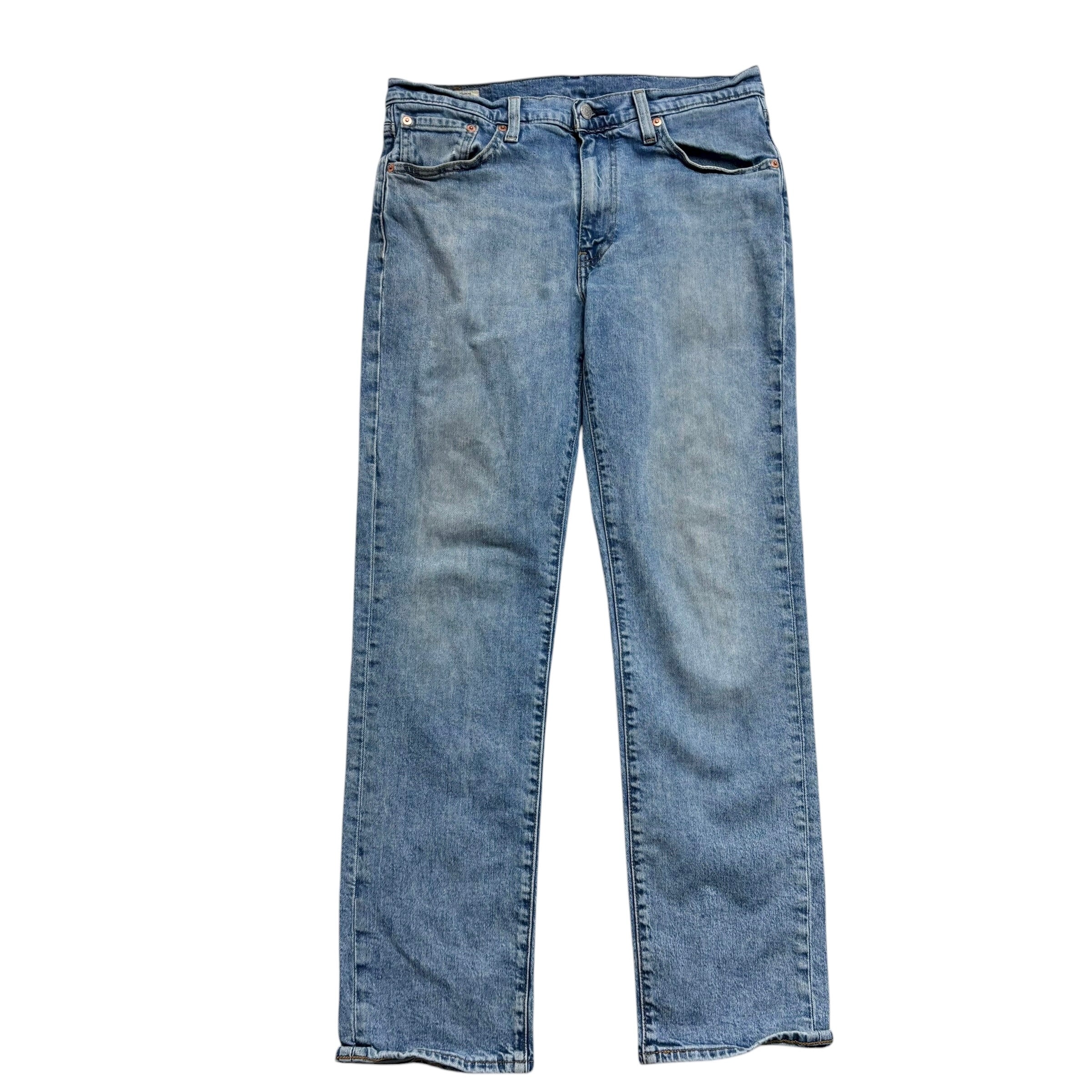 Levis 541 Jeans W32 L31 Mens Mid Blue Athletic Tapered Fit Stretch Denim (F)