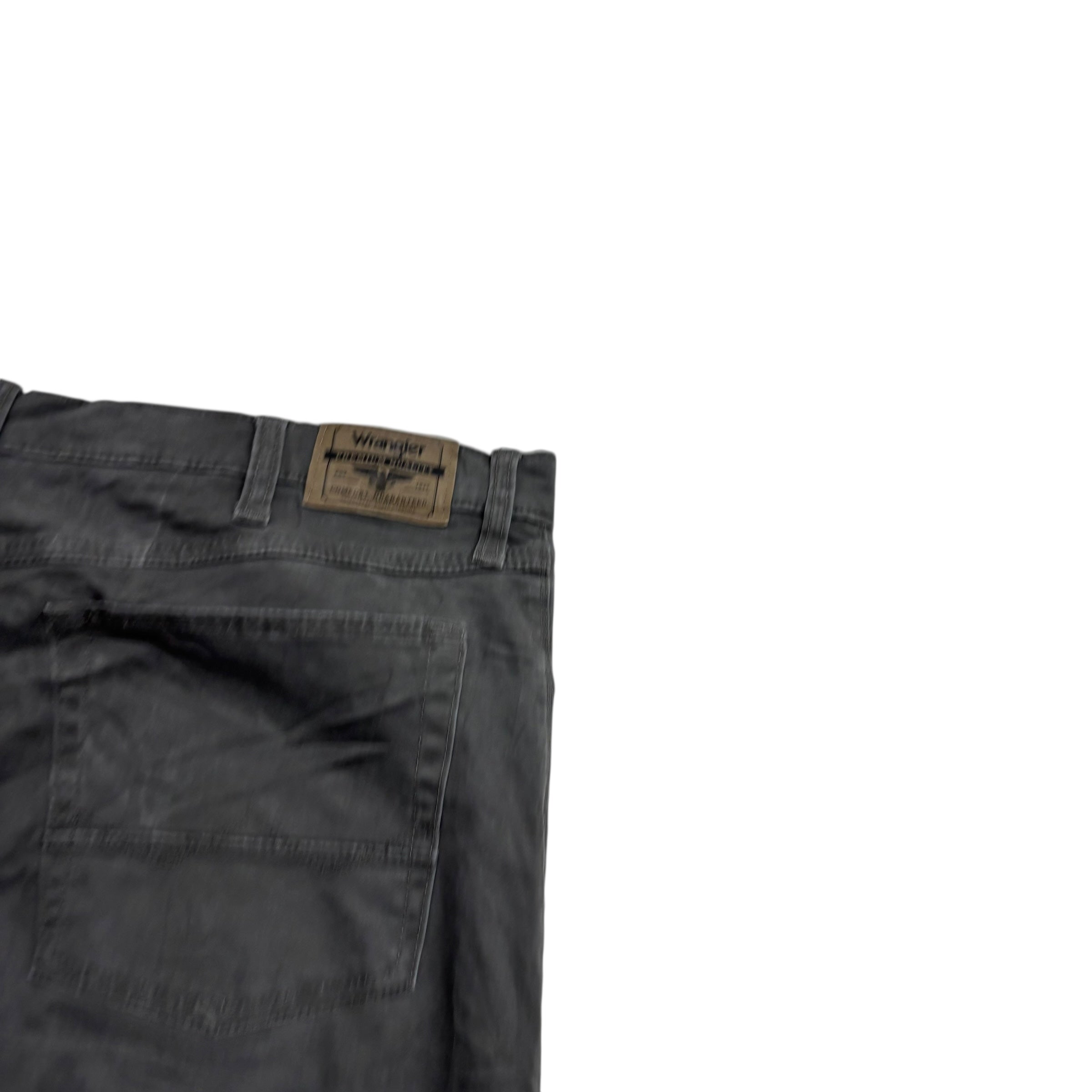 Wrangler Trousers W40 L30 Mens Grey Regular Straight Fit Stretch Pants (E)