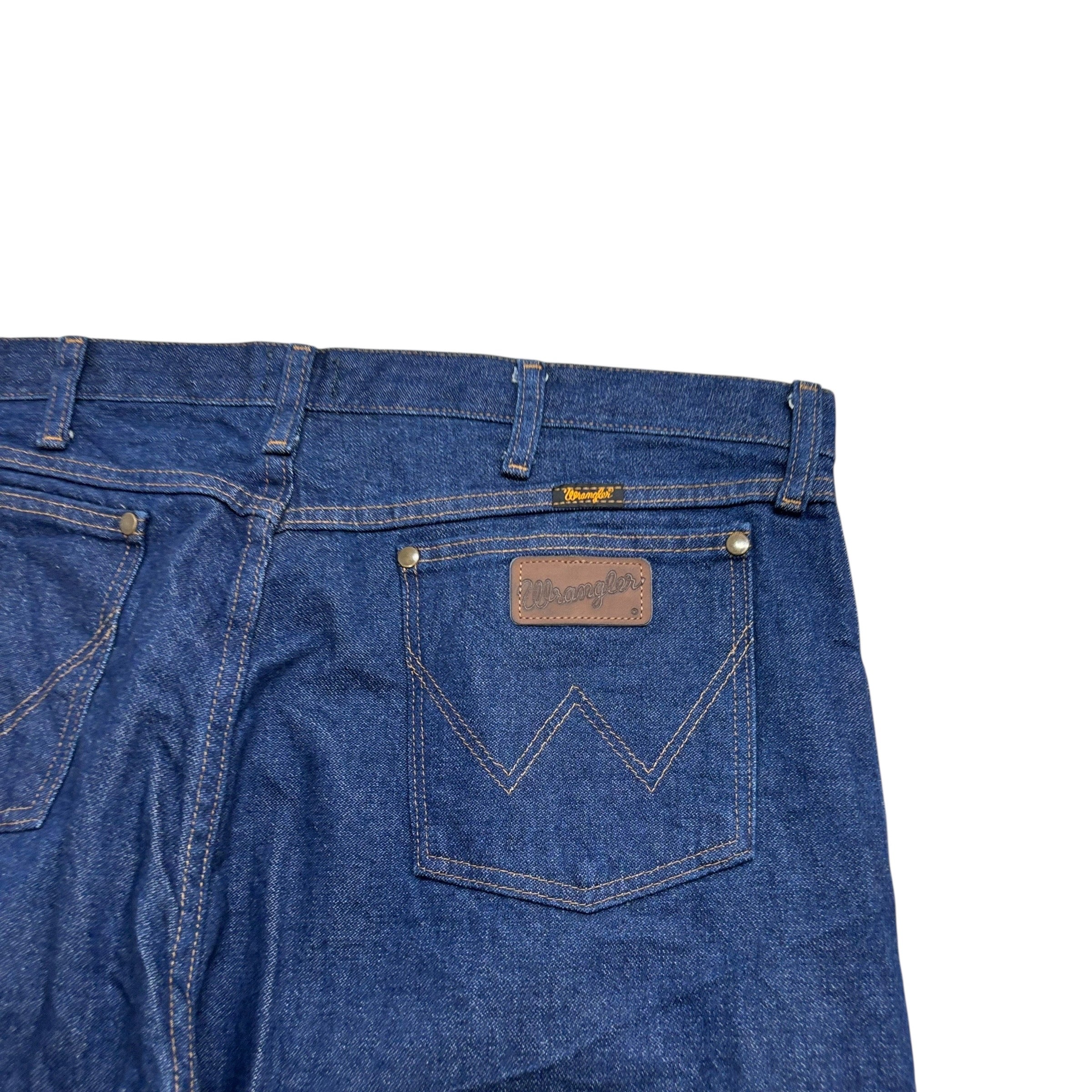 Wrangler Jeans Cowboy Cut W40 L32 Mens Dark Blue 47MWZ Regular Fit Denim (E)