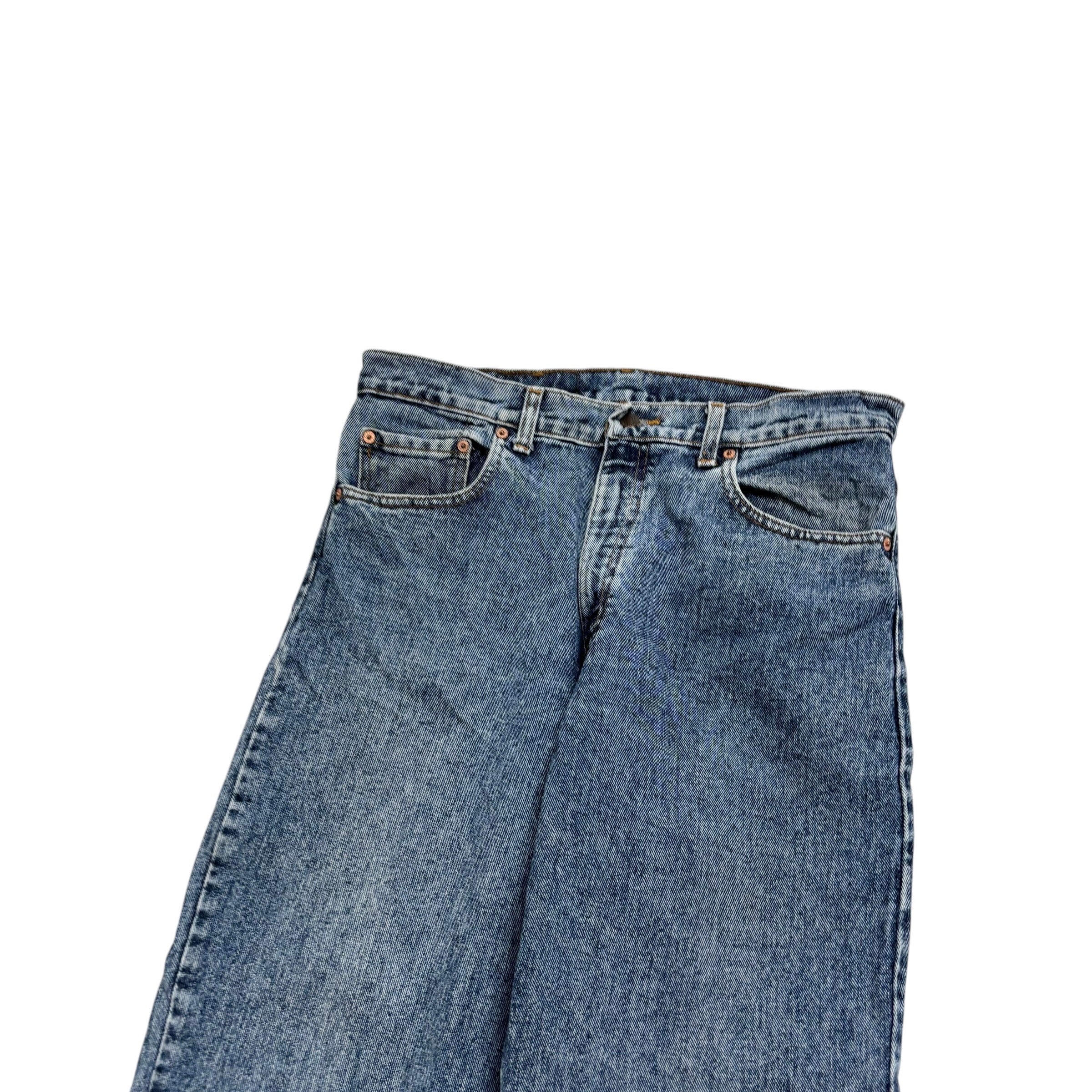 Levis 550 Jeans W33 L32 Mens Mid Blue Relaxed Tapered Fit Vintage Denim