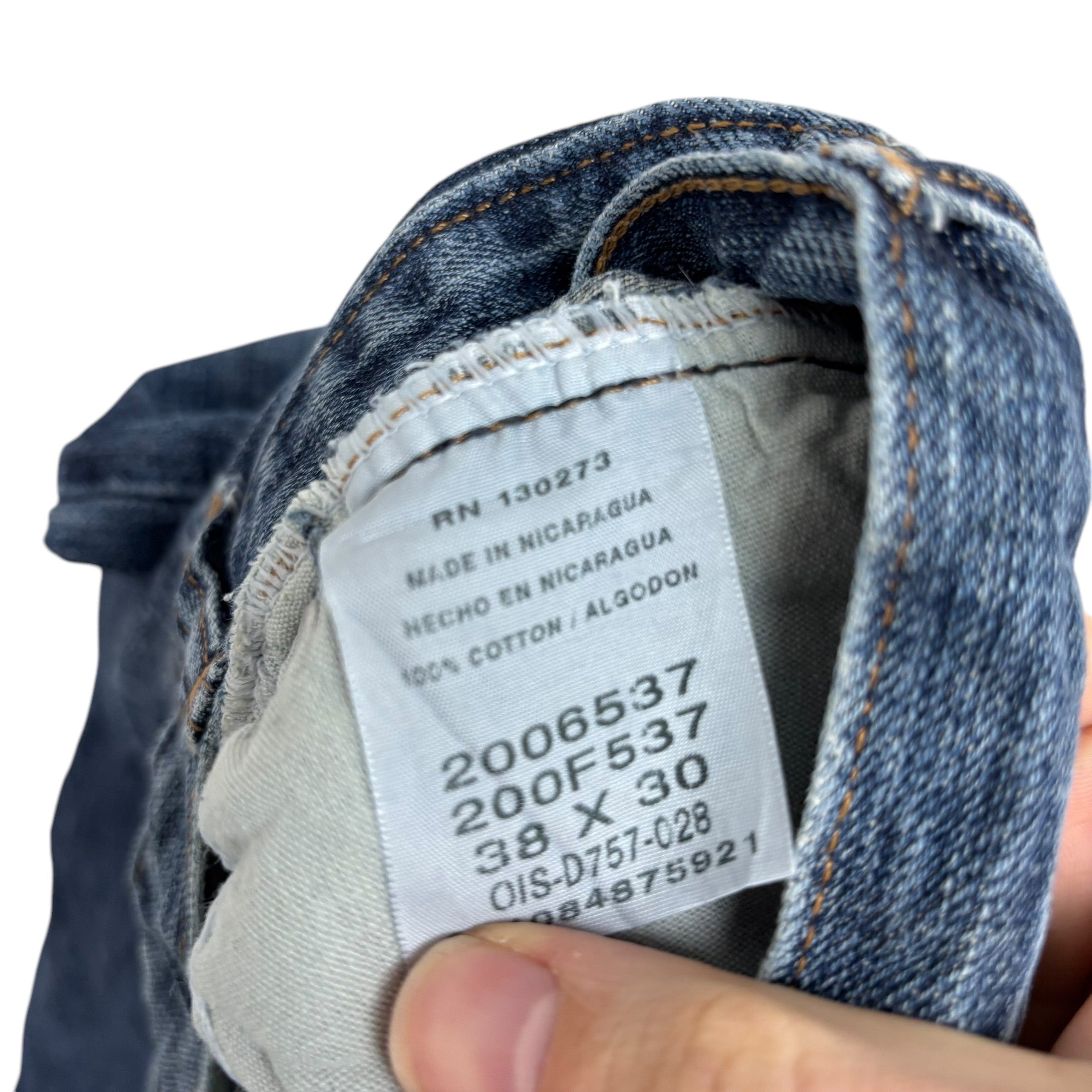 Lee Jeans W38 L30 Mens Mid Blue Baggy Relaxed Straight Fit Denim (E)