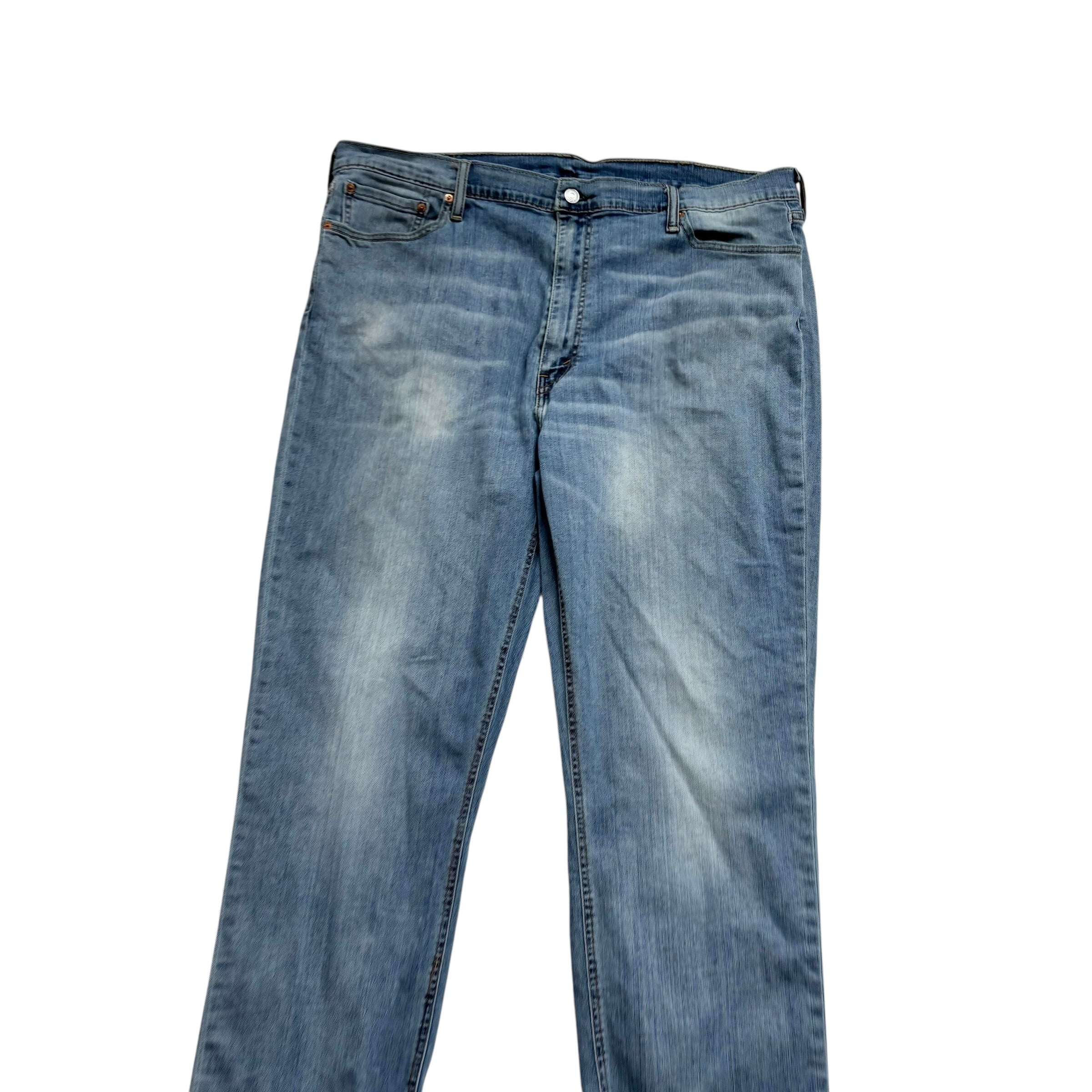 Levis 541 Jeans W42 L32 Mens Light Blue Athletic Tapered Fit Stretch Denim (F)