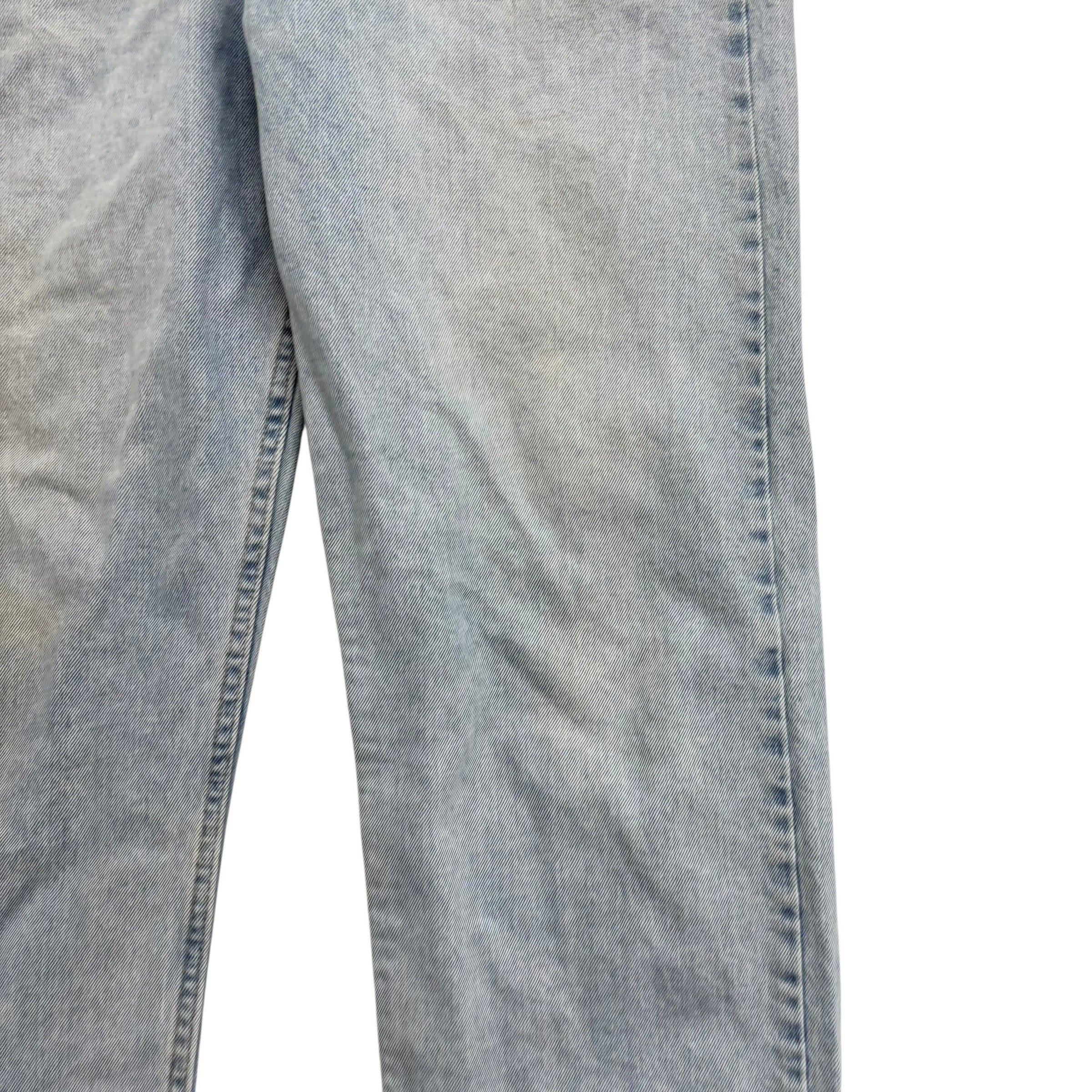 Wrangler Jeans W38 L34 Mens Light Blue Regular Straight Fit Stretch Denim (F)