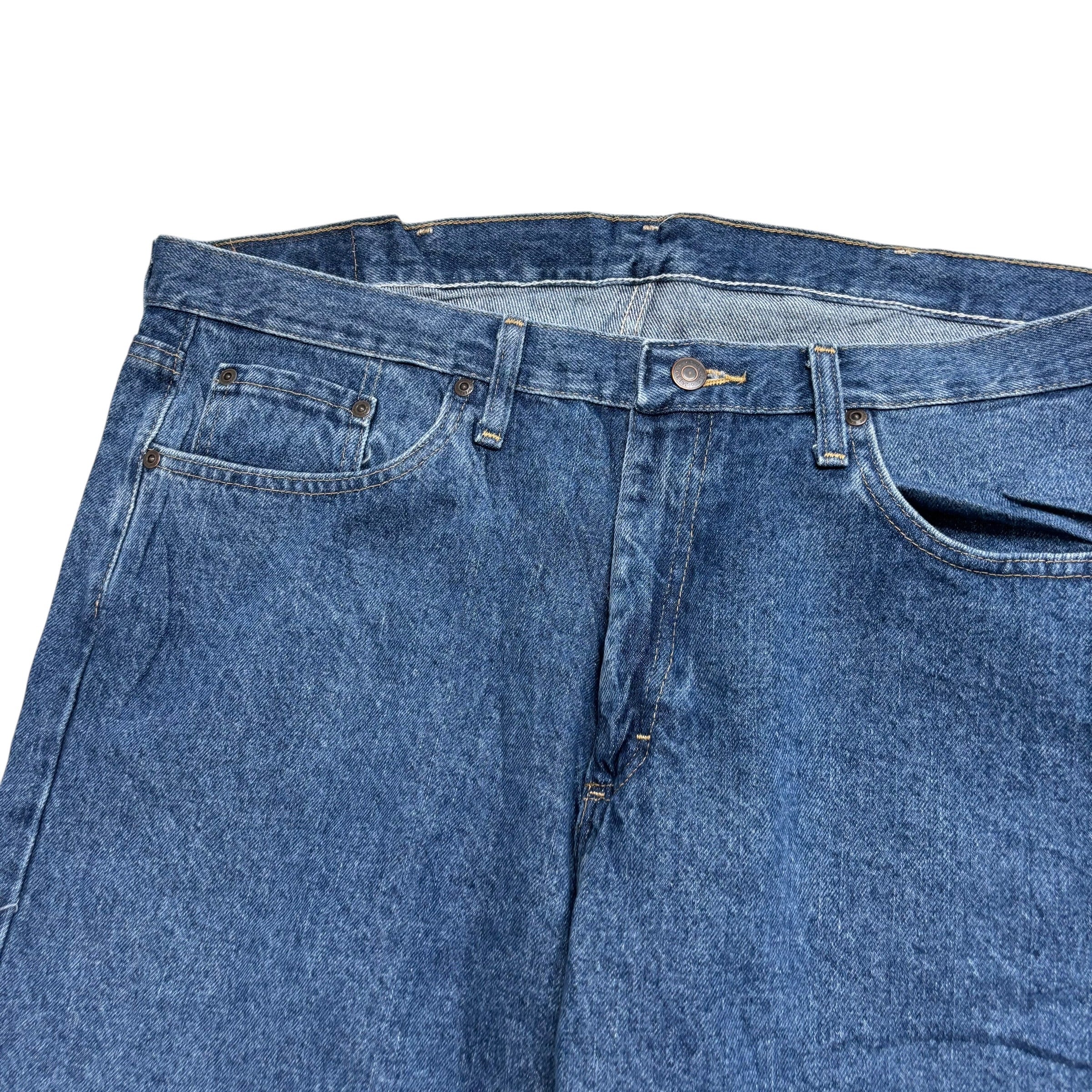 Wrangler Baggy Jorts W38 Mens Denim Shorts Mid Blue Relaxed Fit (E)