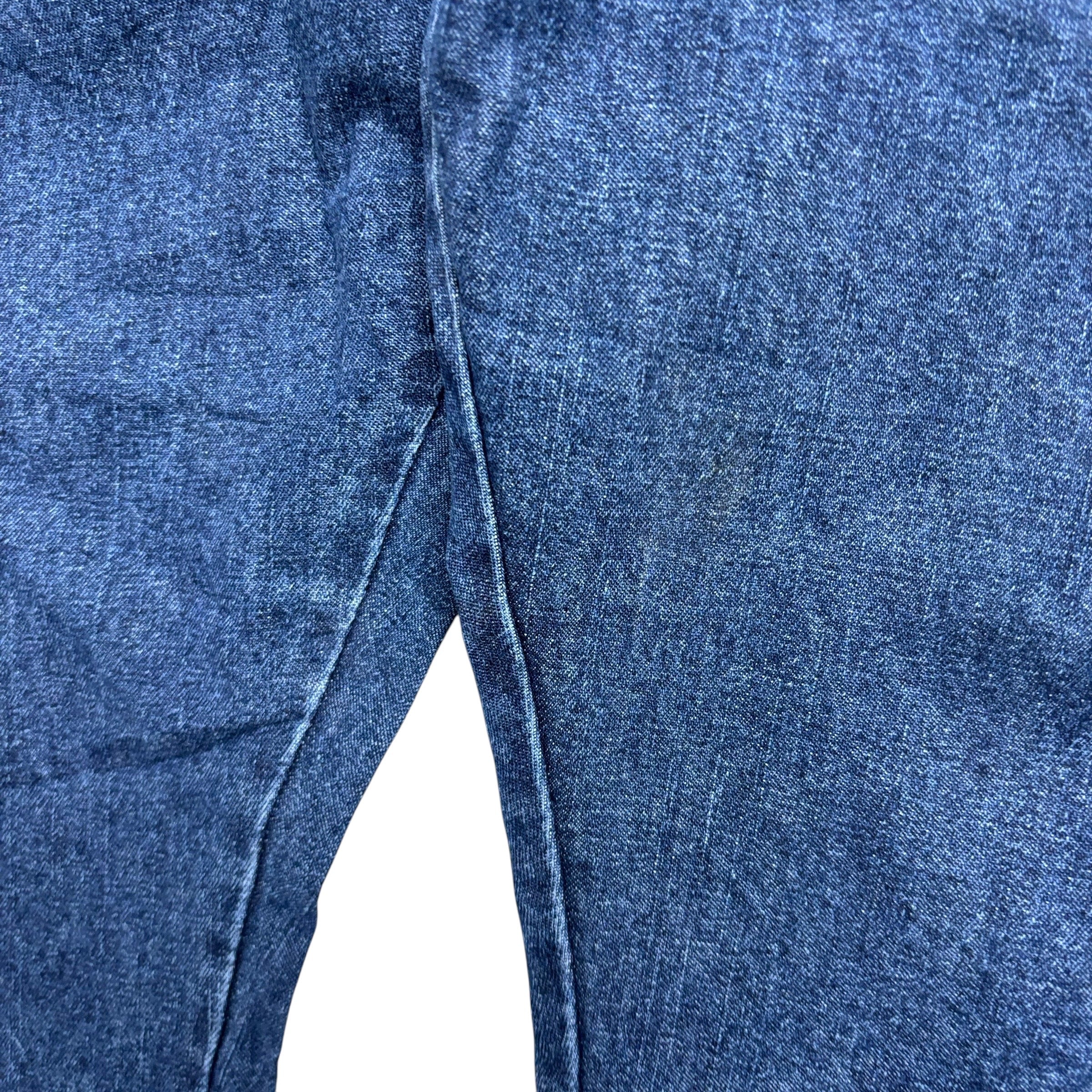 Wrangler Carpenter Jeans W46 L31 Mens Dark Blue Relaxed Straight Denim