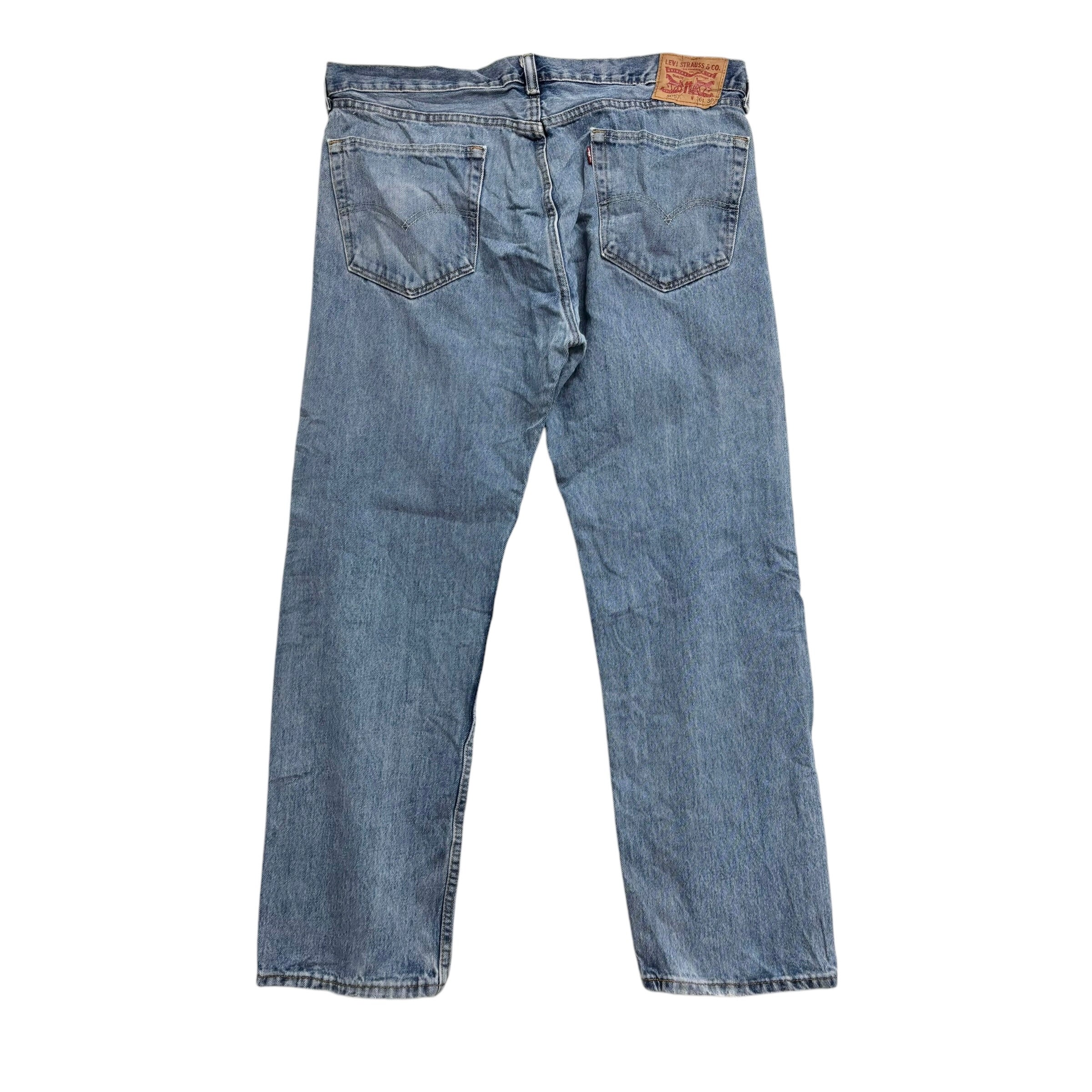 Levis 505 Jeans W36 L30 Mens Light Blue Regular Straight Fit Denim