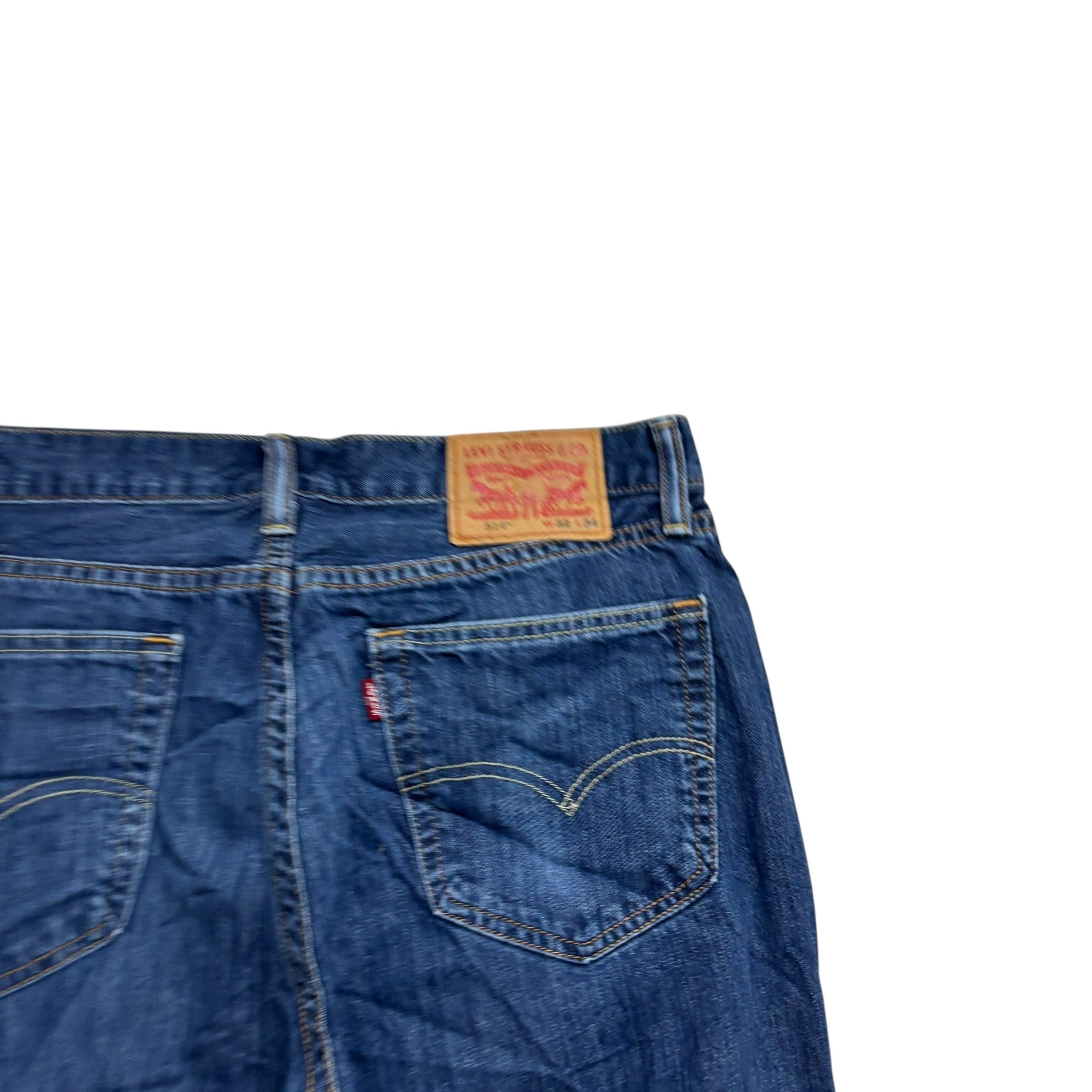 Levis 514 Jeans W32 L34 Mens Dark Blue Regular Straight Fit Denim