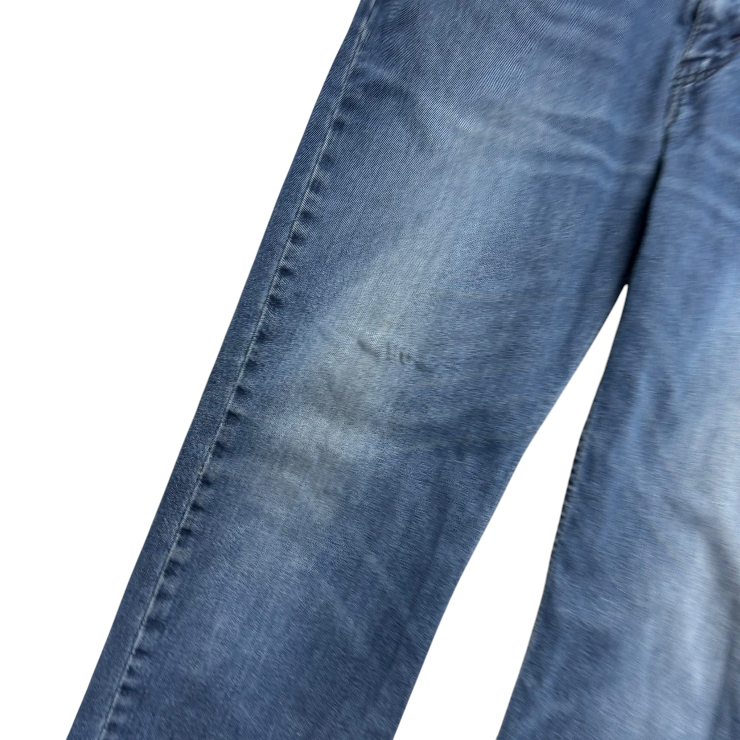 Levis 514 Jeans W34 L31 Mens Navy Blue Regular Straight Fit Stretch Denim