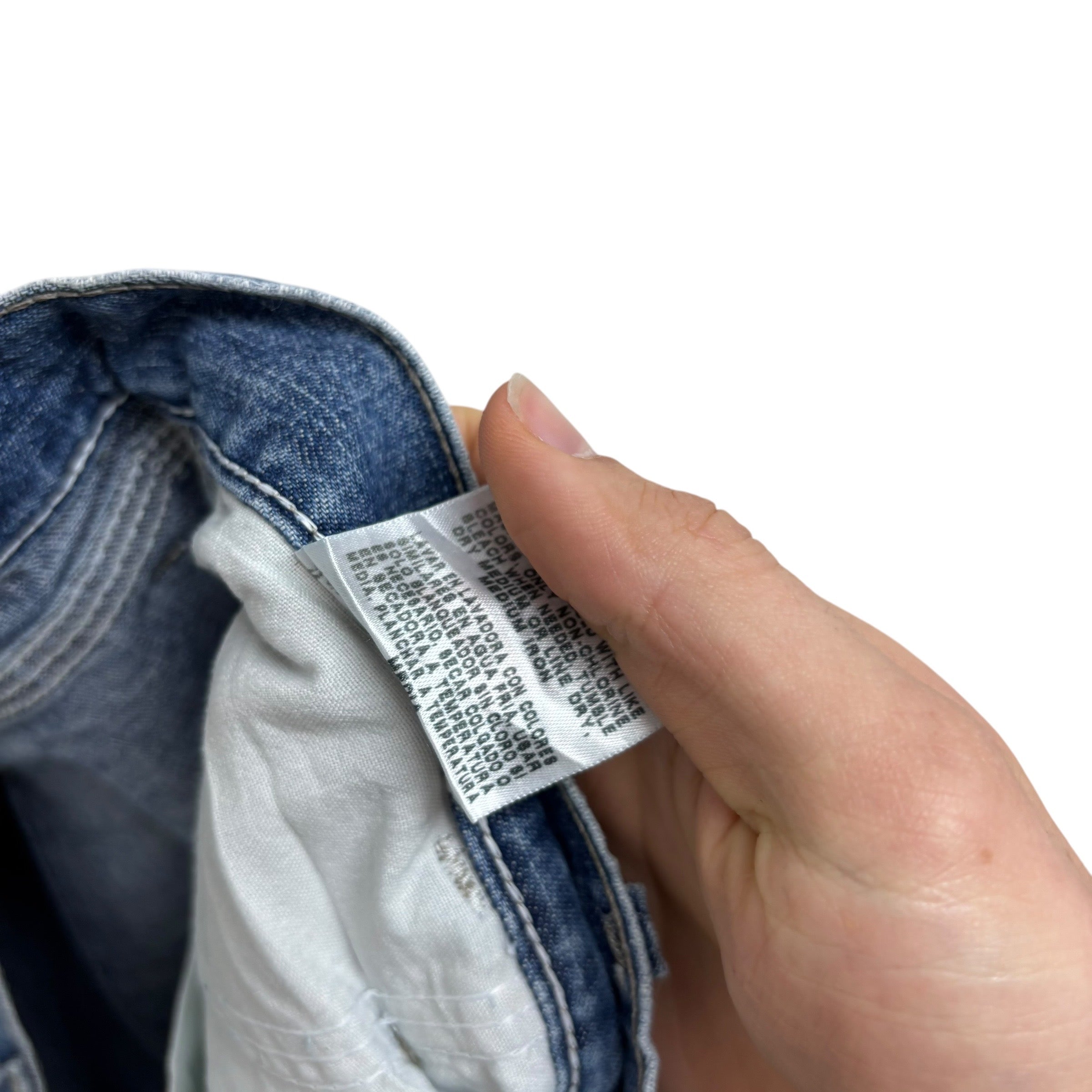 Wrangler Baggy Jorts W44 Mens Mid Blue Denim Shorts Relaxed Carpenter (E)