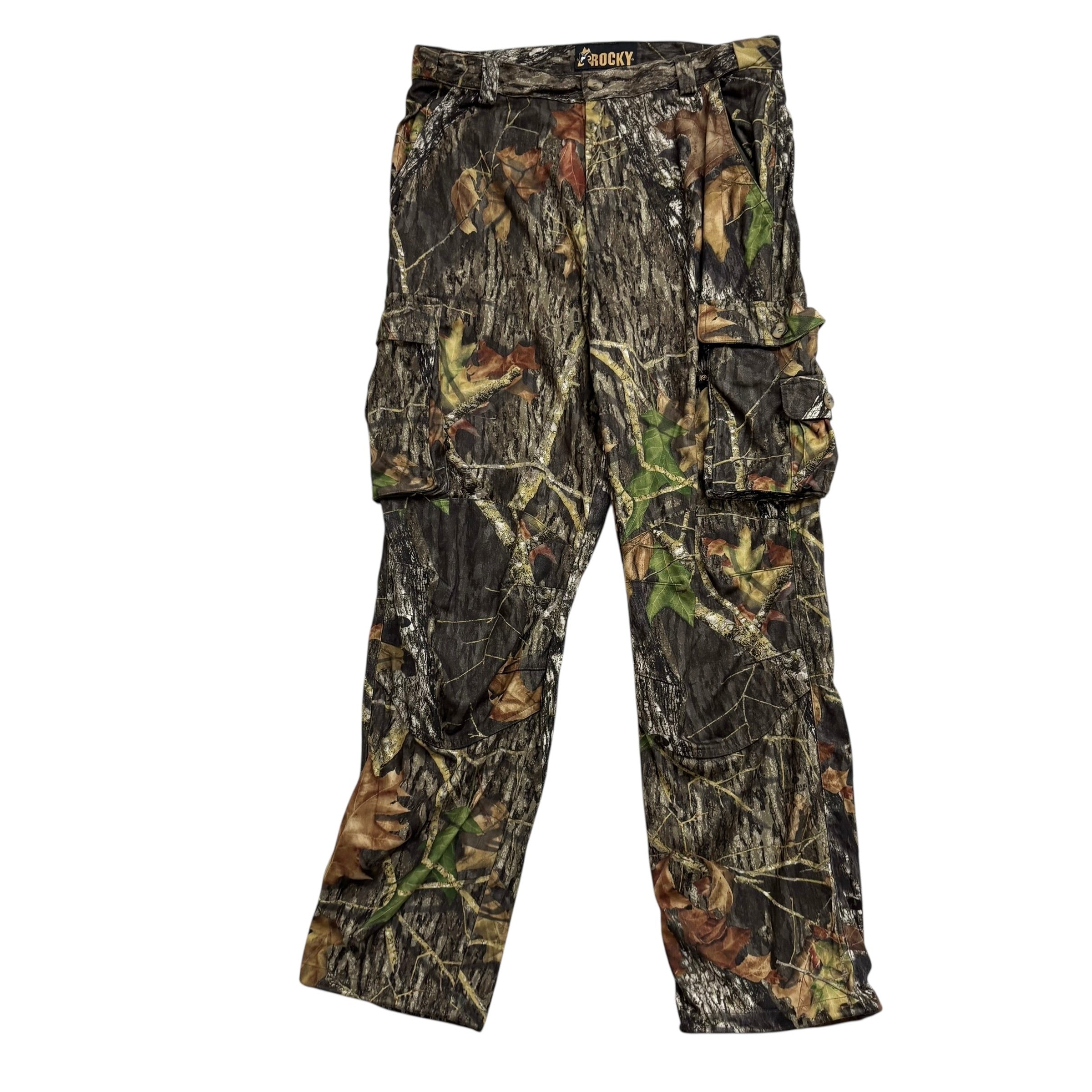 Realtree Trousers W36 L32 Mens Cargo Camo Regular Fit Pants Polyester (E)