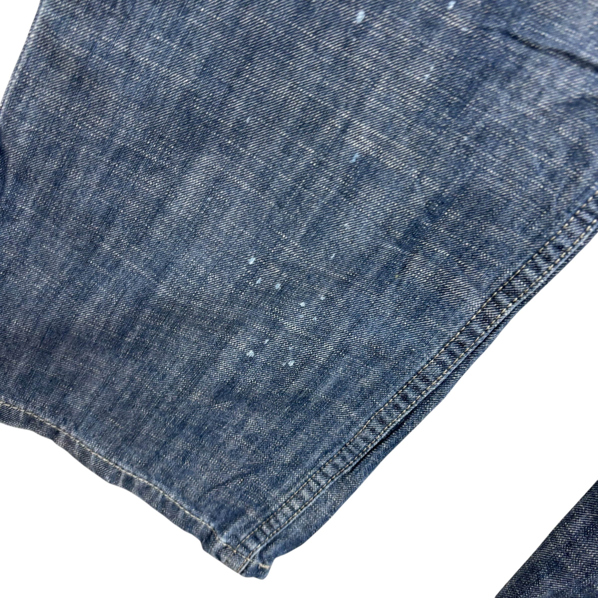 Levis 569 Jeans W34 L31 Mens Silver Blue Baggy Relaxed Straight Fit Denim