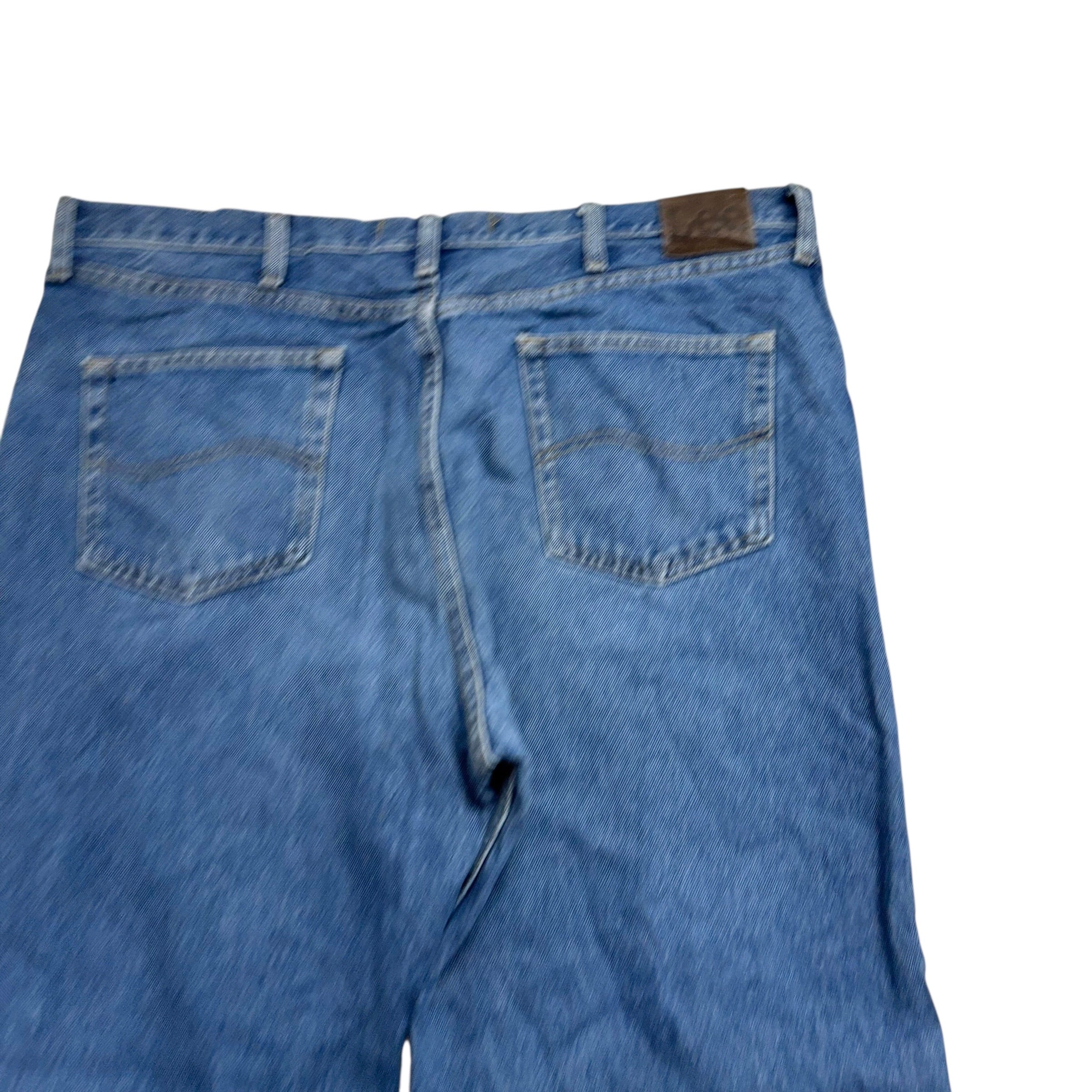 Lee Jeans W42 L32 Mens Relaxed Straight Fit Mid Blue Baggy Vintage Denim (E)