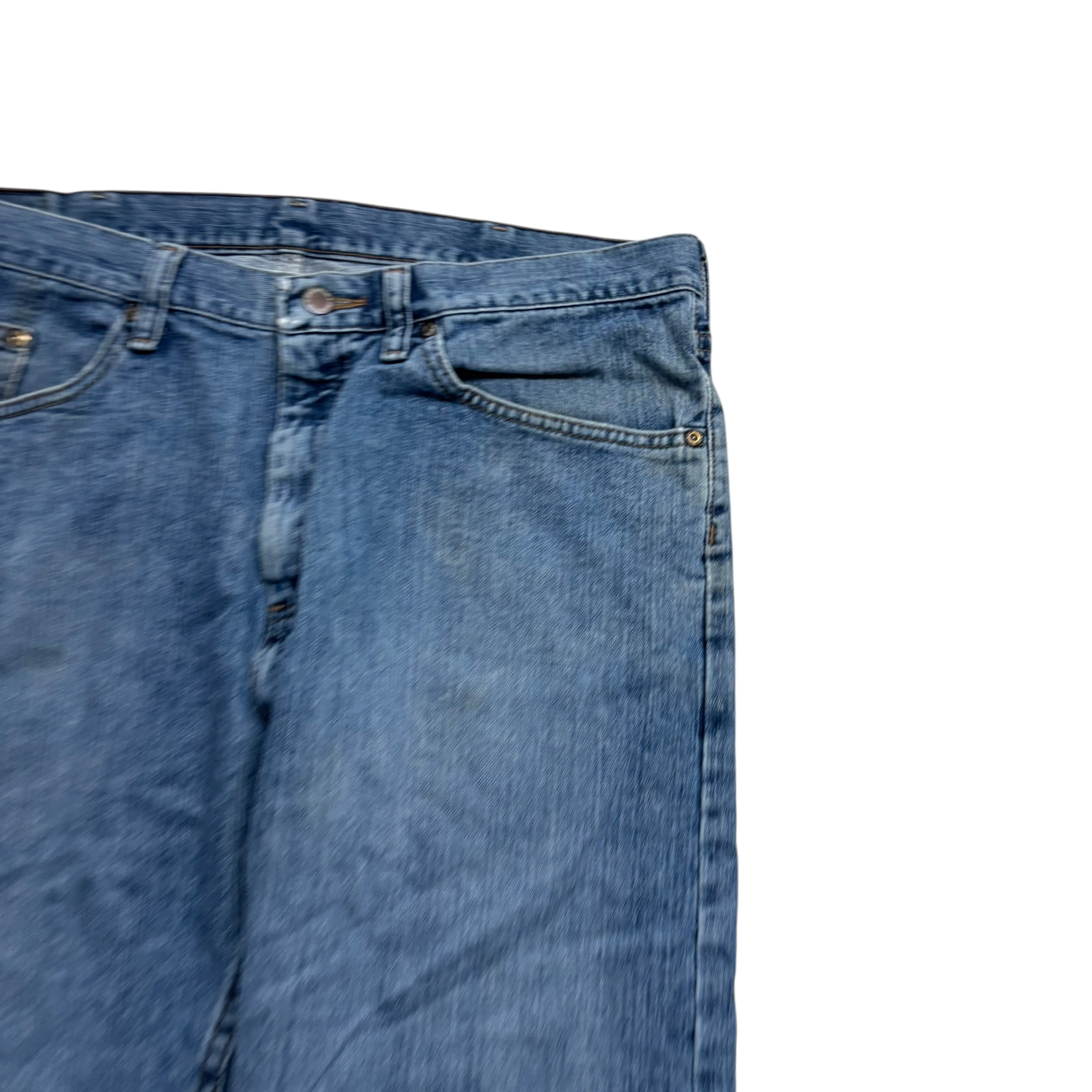 Wrangler Jeans W36 L30 Mens Mid Blue Regular Straight Fit Denim (F)