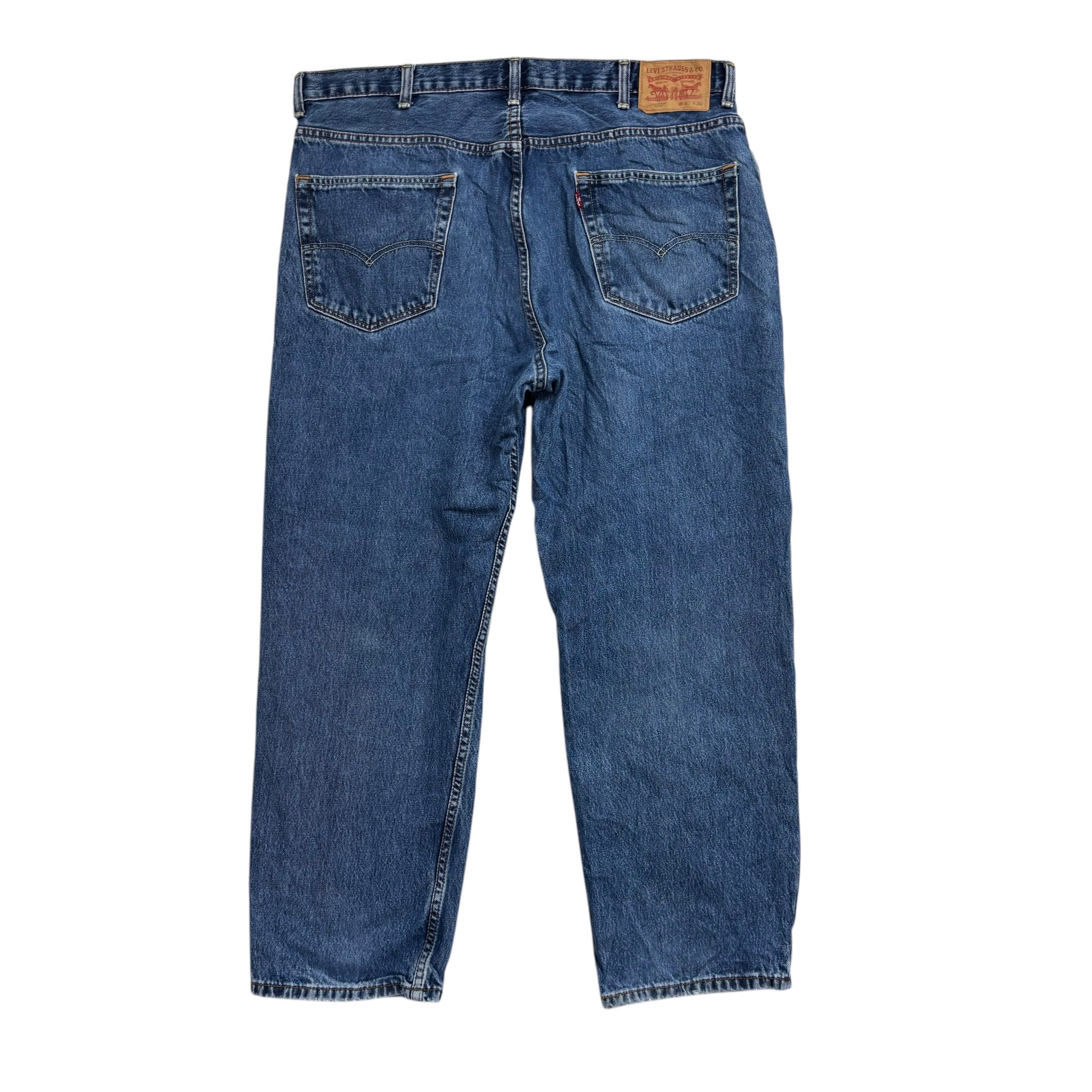 Levis 550 Jeans W40 L30 Mens Mid Blue Baggy Relaxed Straight Fit Denim (E)