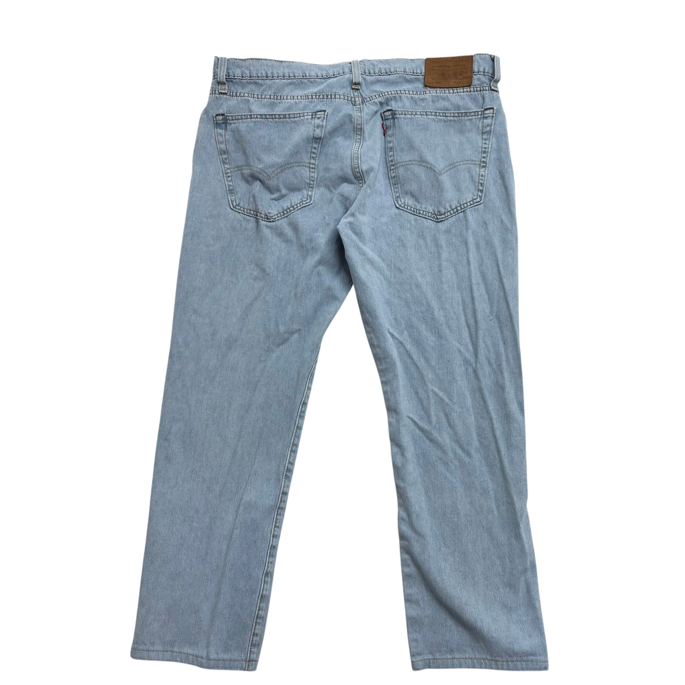 Levis 502 Jeans W36 L27 Mens Light Blue Regular Tapered Fit Stretch Denim