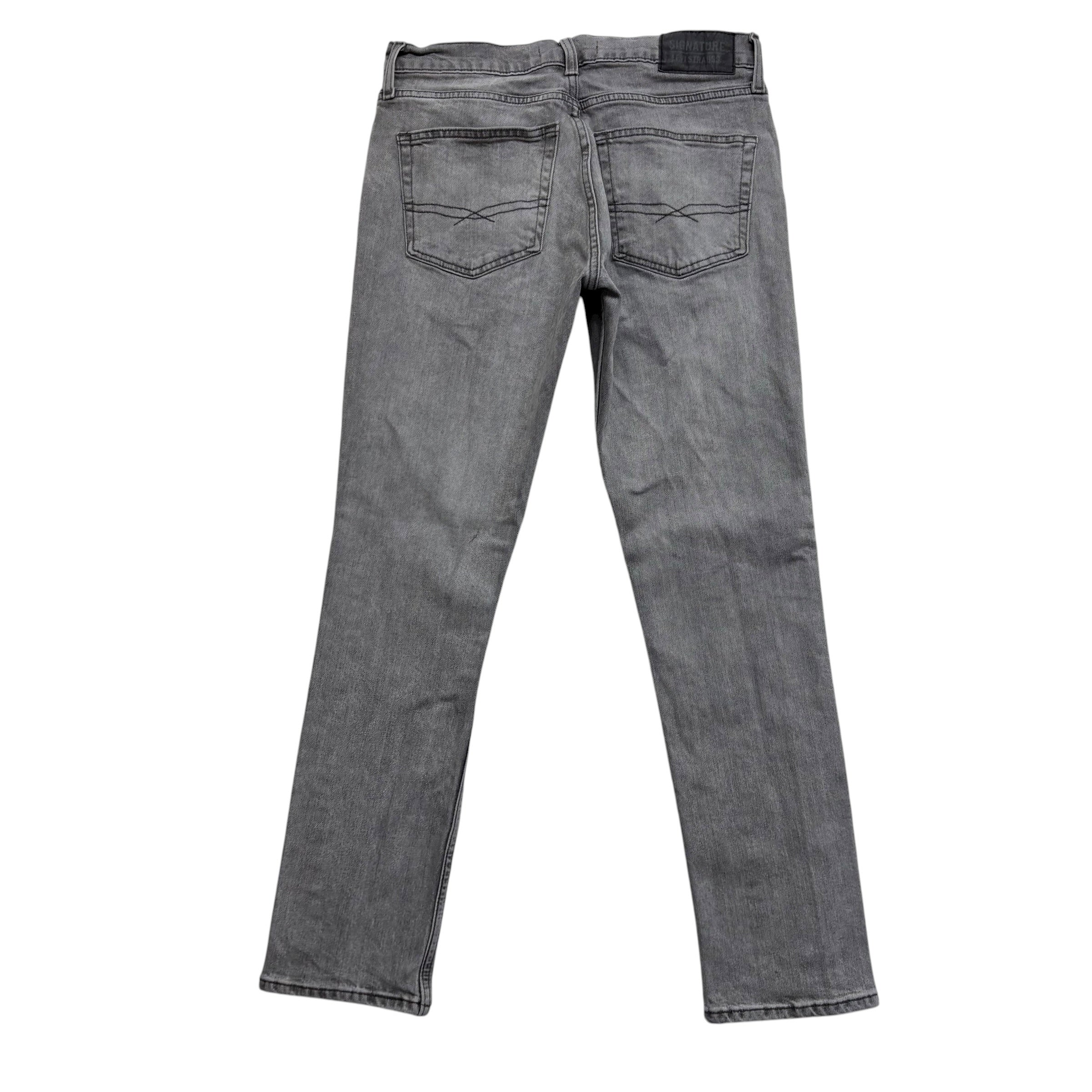 Levis Signature Jeans W31 L29 Mens Grey Slim Fit Stretch Denim