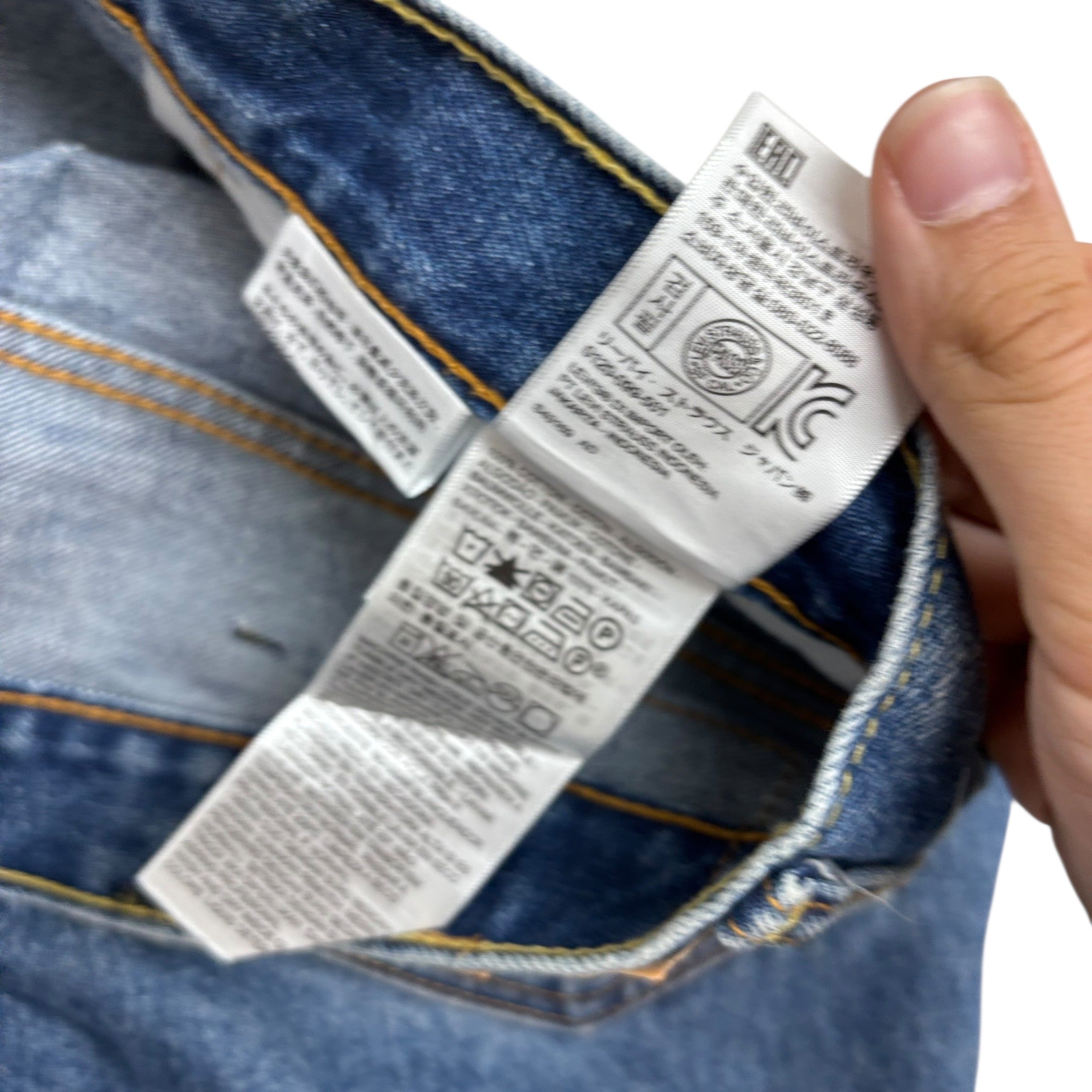 Levis 550 Jeans W40 L32 Mens Mid Blue Baggy Relaxed Straight Fit Denim