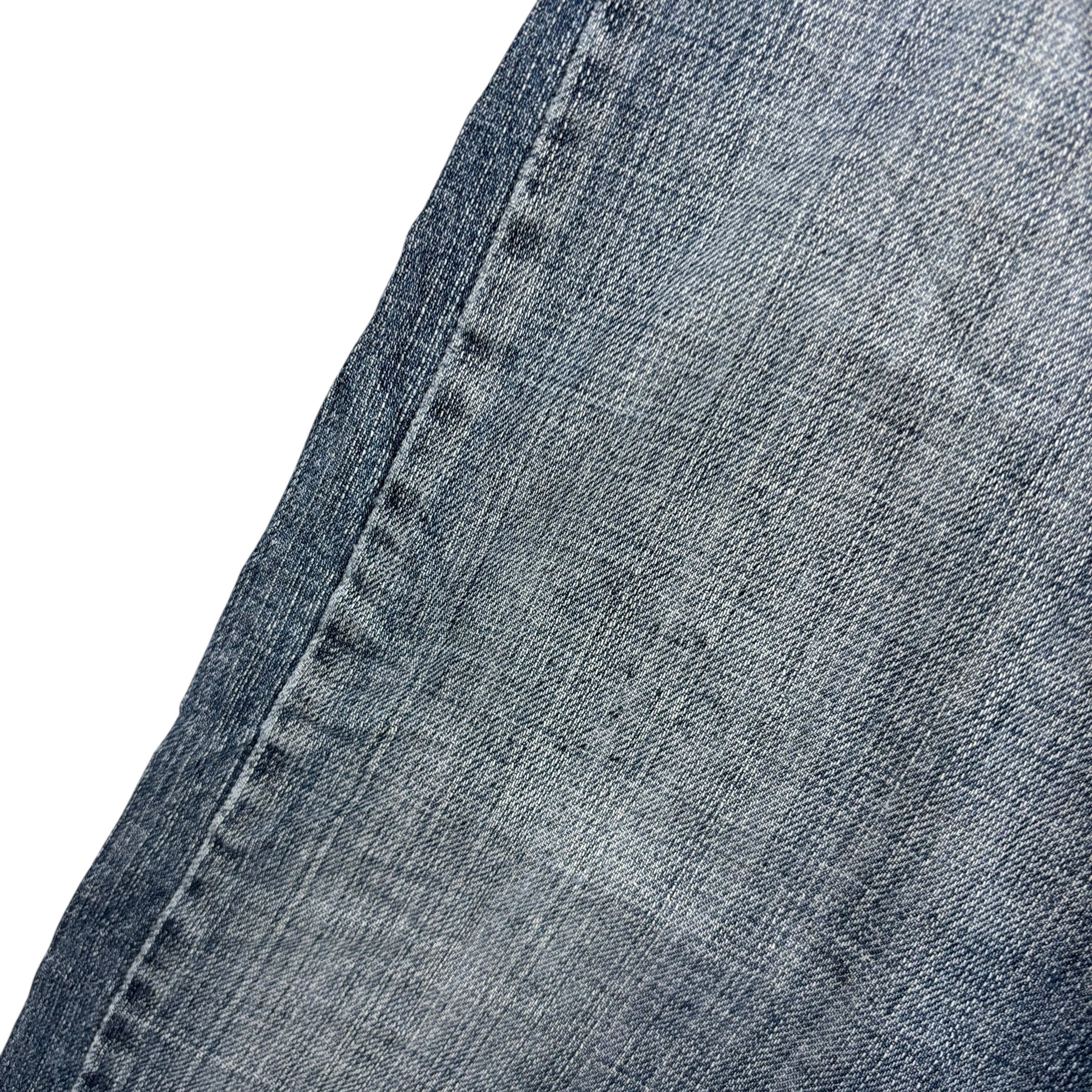 Levis 505 Jeans W36 L30 Mens Mid Blue Regular Straight Fit Vintage Denim