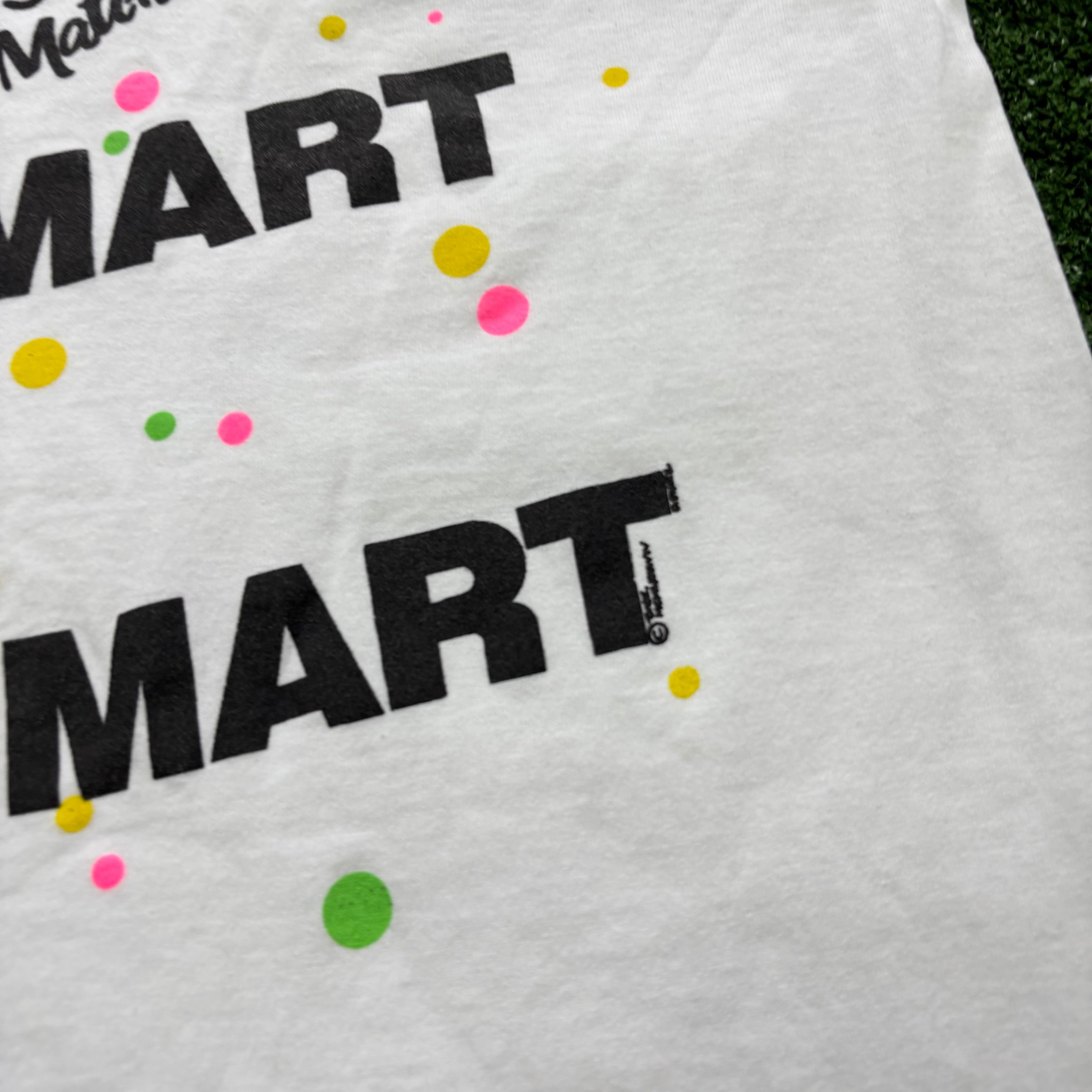 Vintage T Shirt Mens Small White Single Stitch Graphic Print 90s USA Funny