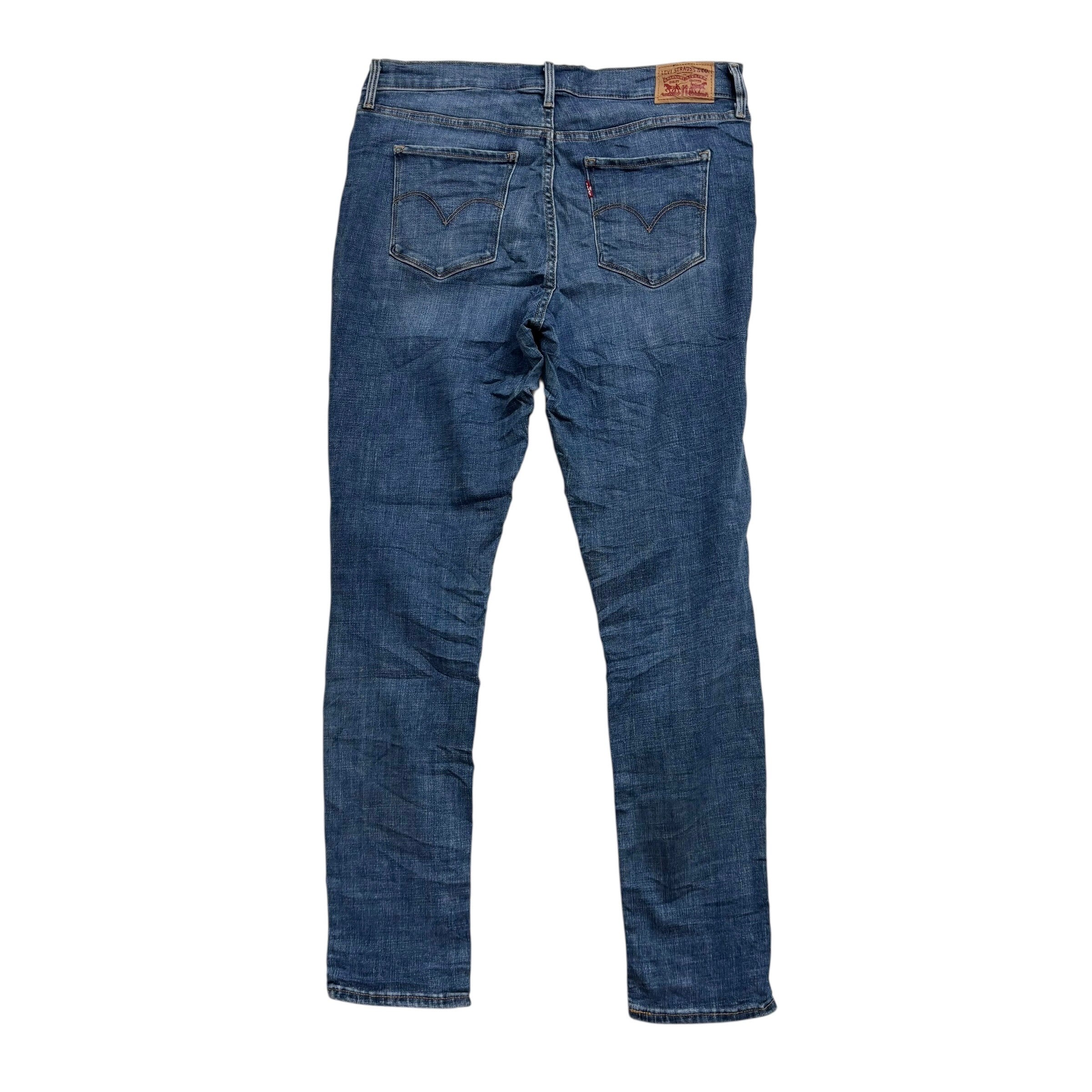 Levis 312 Jeans W31 L32 Womens Shaping Slim Fit Mid Blue Stretch Denim (E)