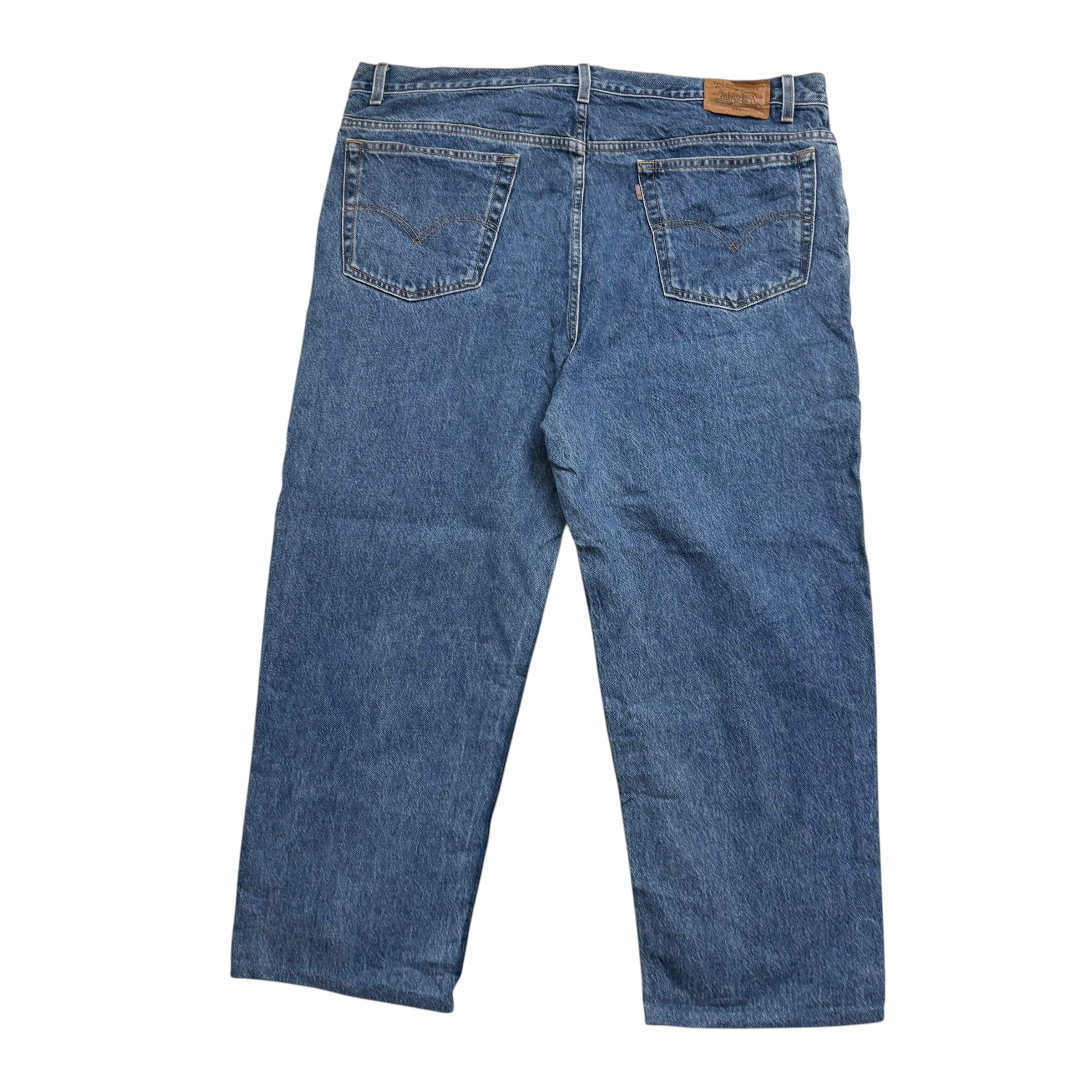 Levis 540 Jeans W44 L27 Mens Mid Blue Relaxed Straight Fit 90s Vintage Denim (E)