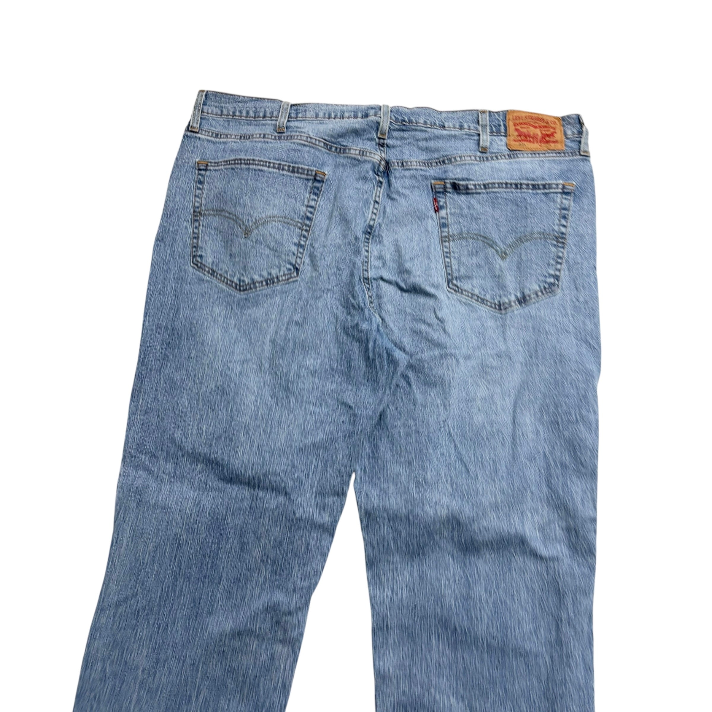 Levis 541 Jeans W42 L32 Mens Light Blue Athletic Tapered Fit Stretch Denim (E)