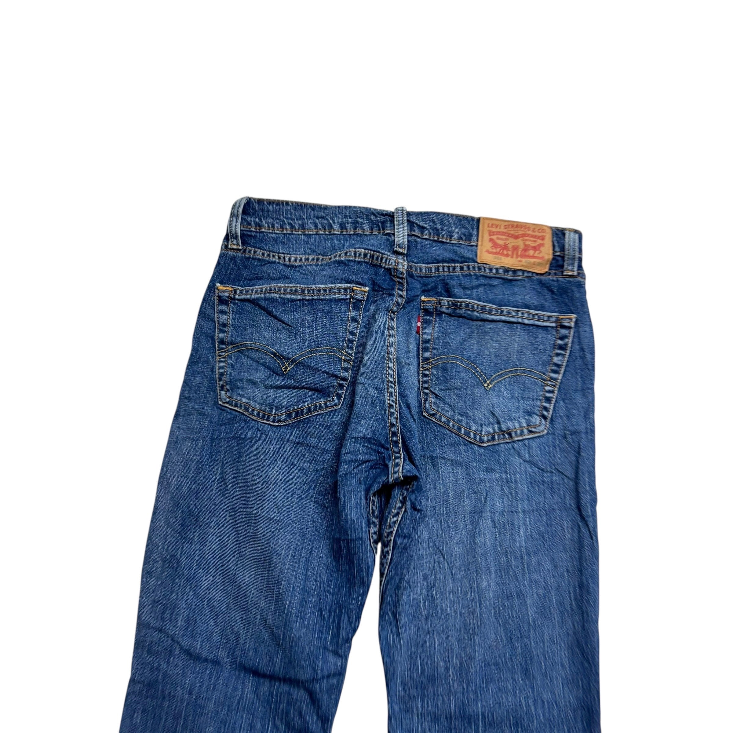 Levis 511 Jeans W32 L30 Mens Mid Blue Slim Fit Stretch Denim (E)