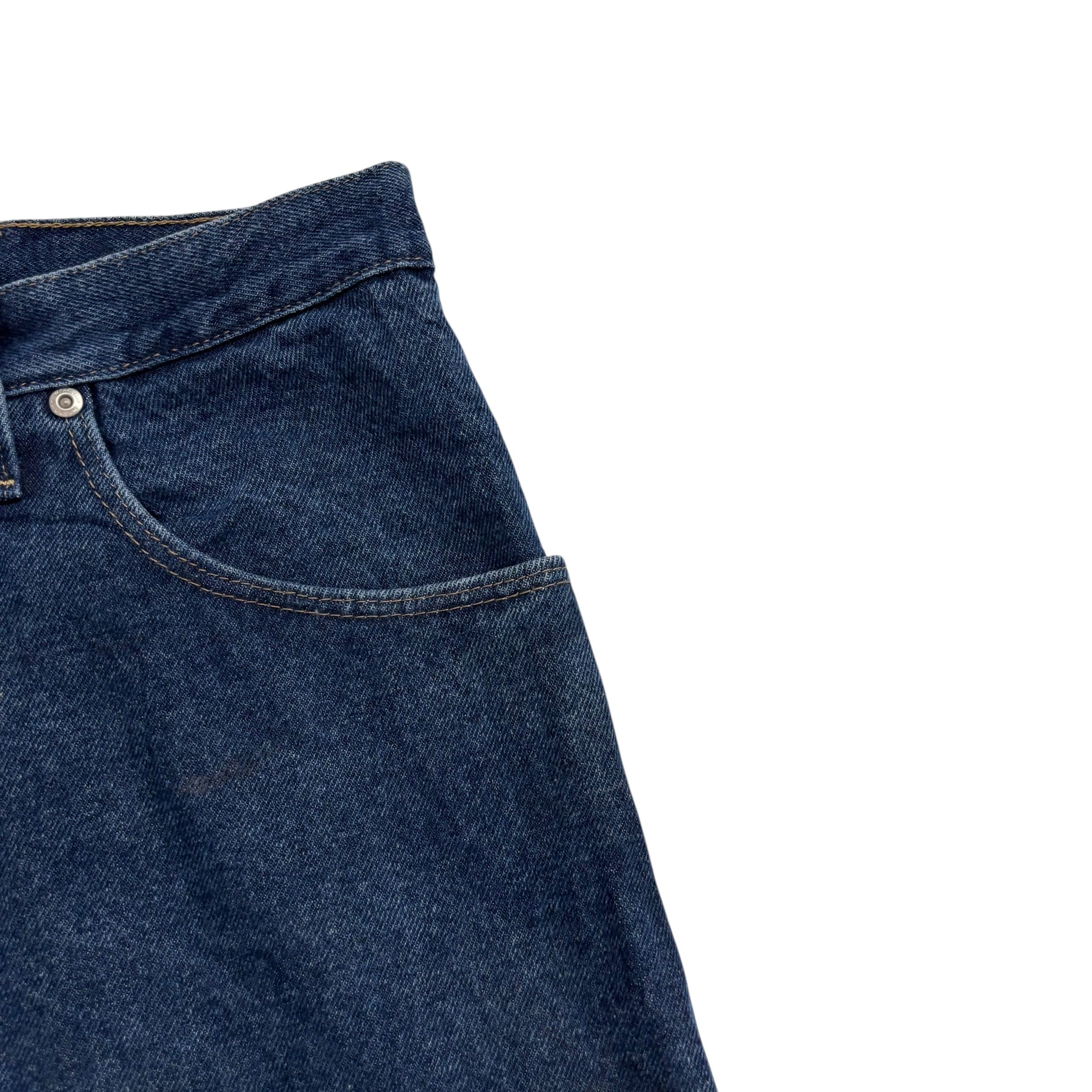 Wrangler Jeans W42 L29 Mens Mid Blue Relaxed Straight Fit Denim