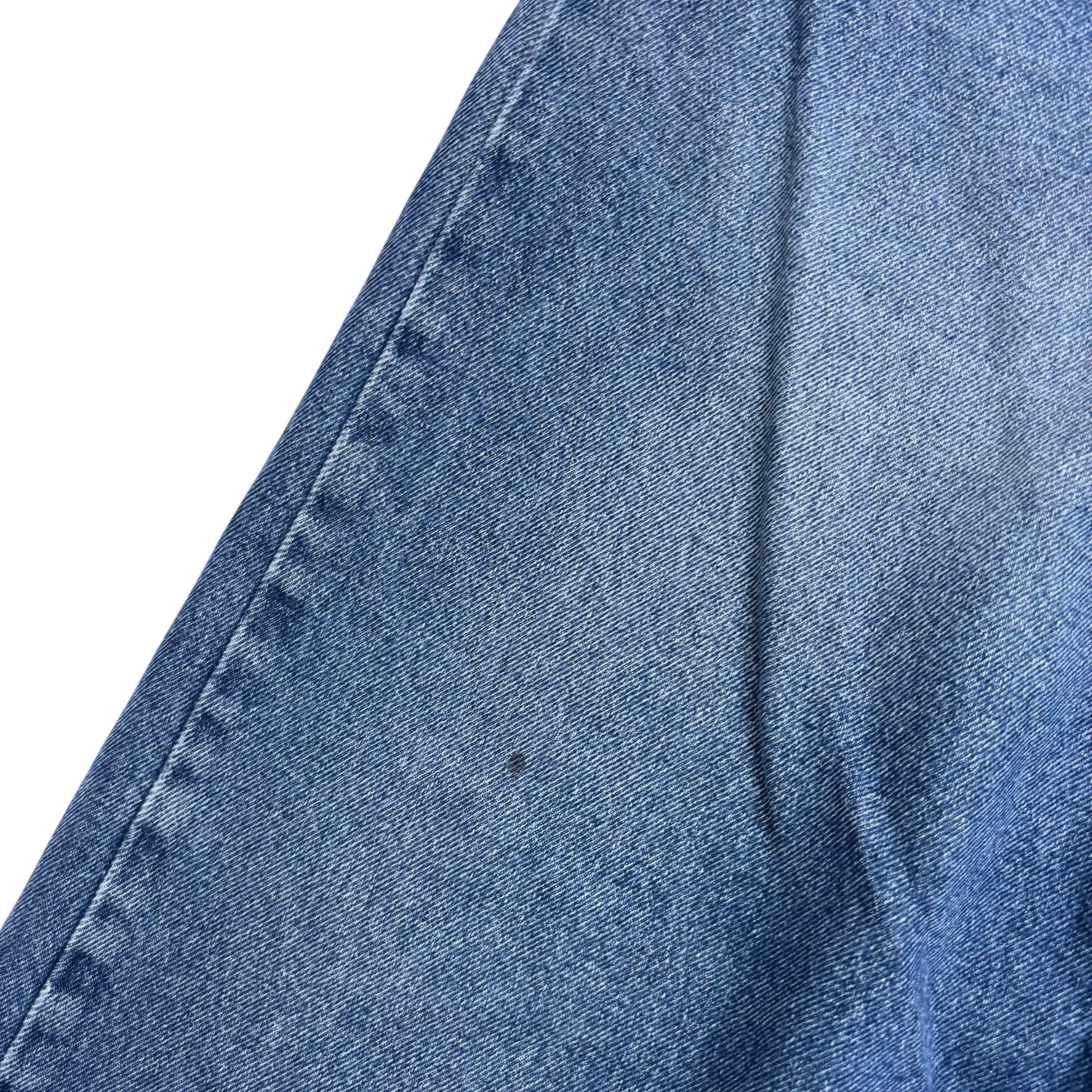 Wrangler Jeans W44 L29 Mens Mid Blue Regular Straight Fit Denim