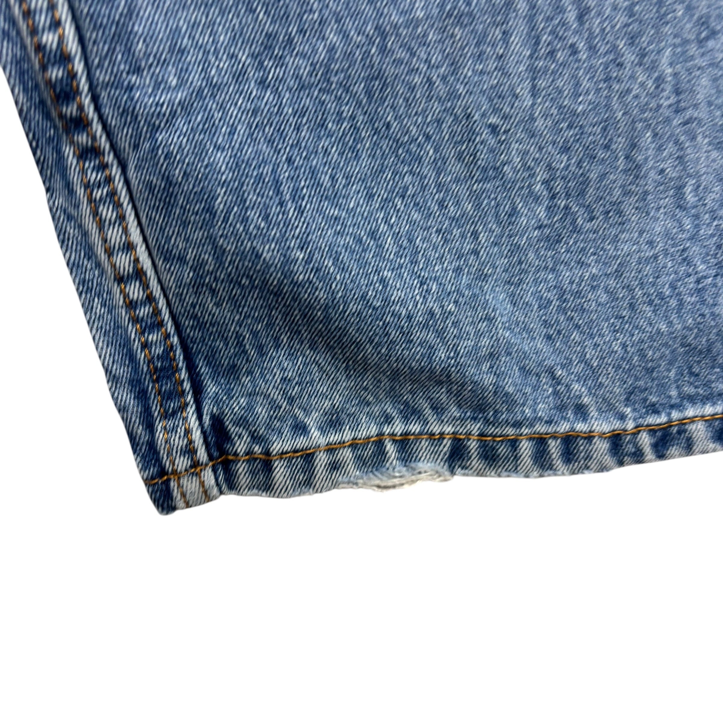Levis 505 Jeans W38 L29 Mens Mid Blue Regular Straight Fit Denim