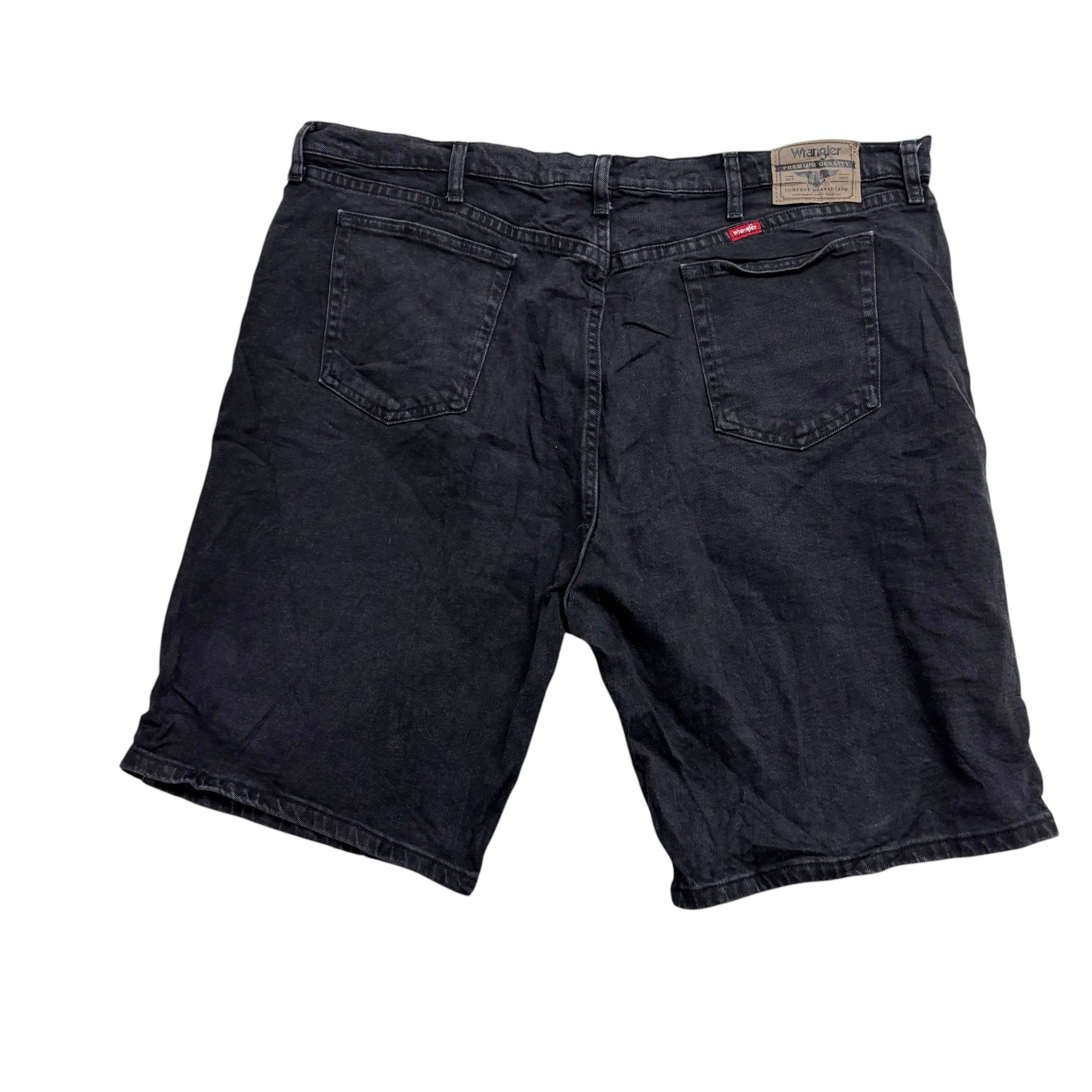 Wrangler Jorts W42 Mens Denim Shorts Black Regular Fit Stretch (E)
