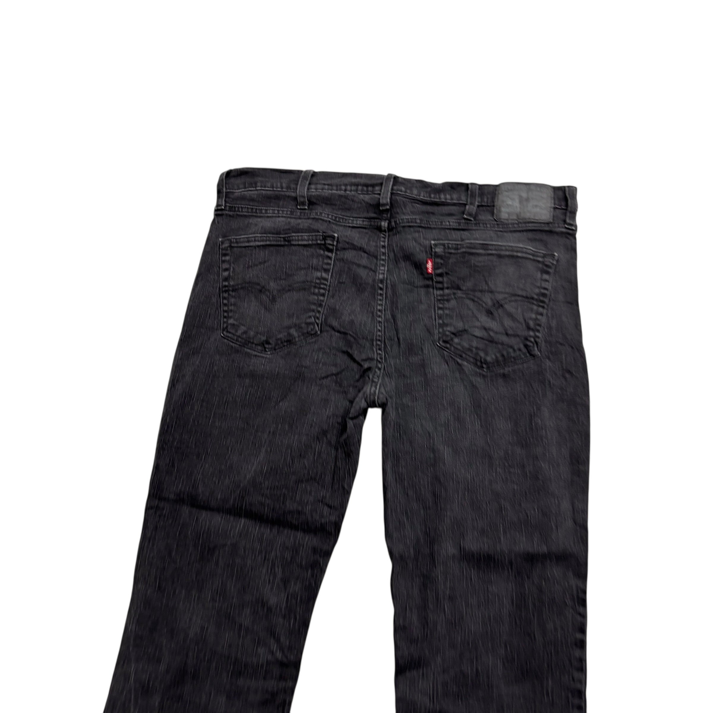 Levis 514 Jeans W40 L31 Mens Black Regular Straight Fit Stretch Denim