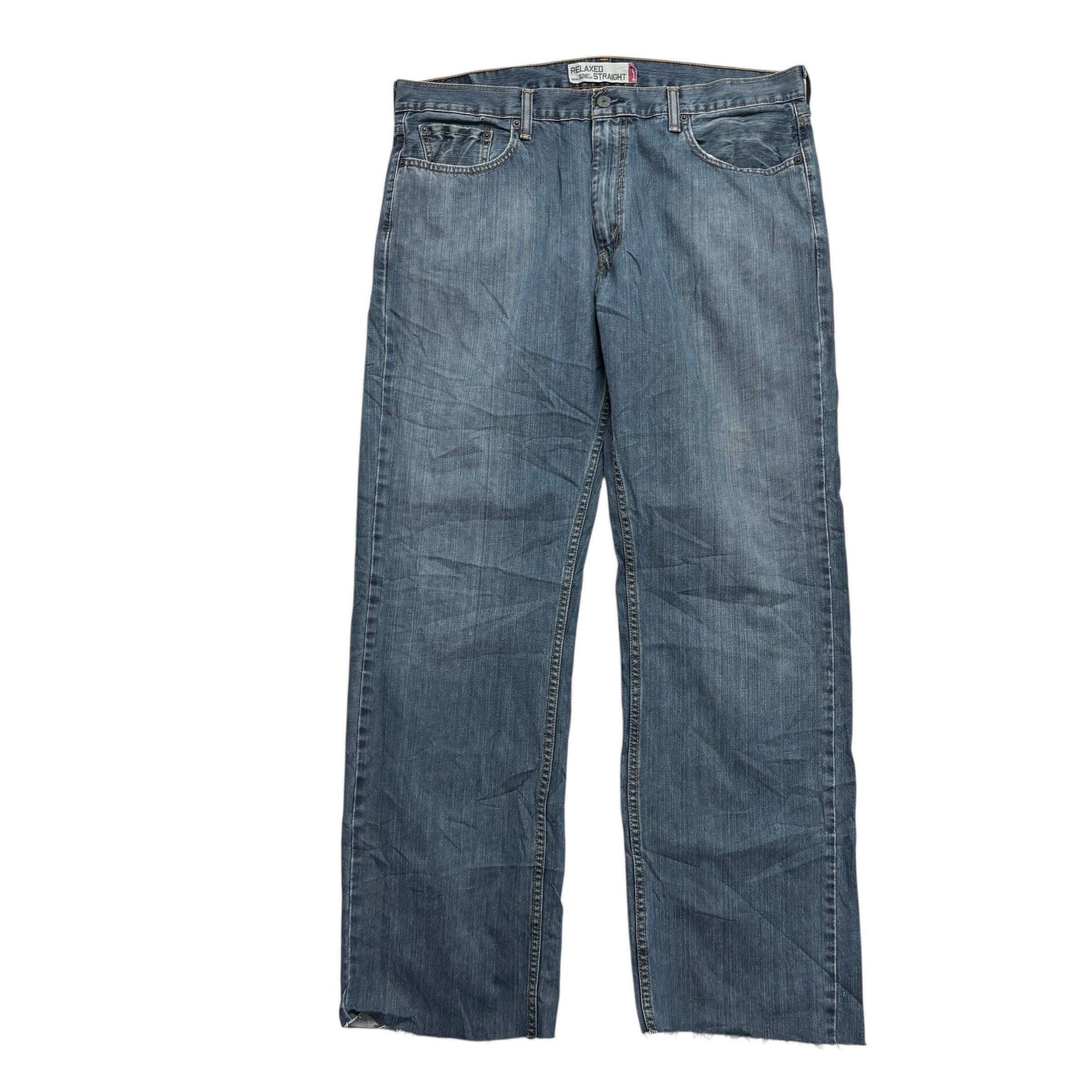 Levis 559 Jeans W36 L32 Mens Dark Blue Baggy Relaxed Straight Fit Vintage (F)