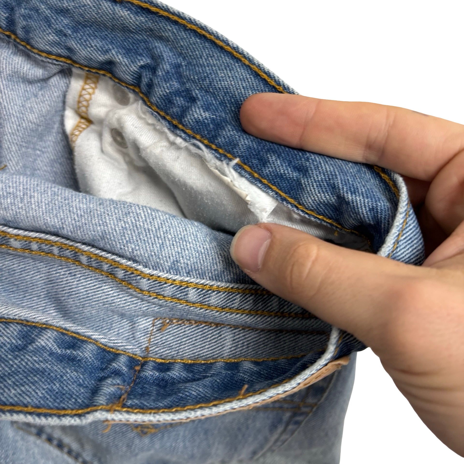 Levis 527 Jeans W34 L30 Mens Light Blue Regular Bootcut Fit Denim (F)