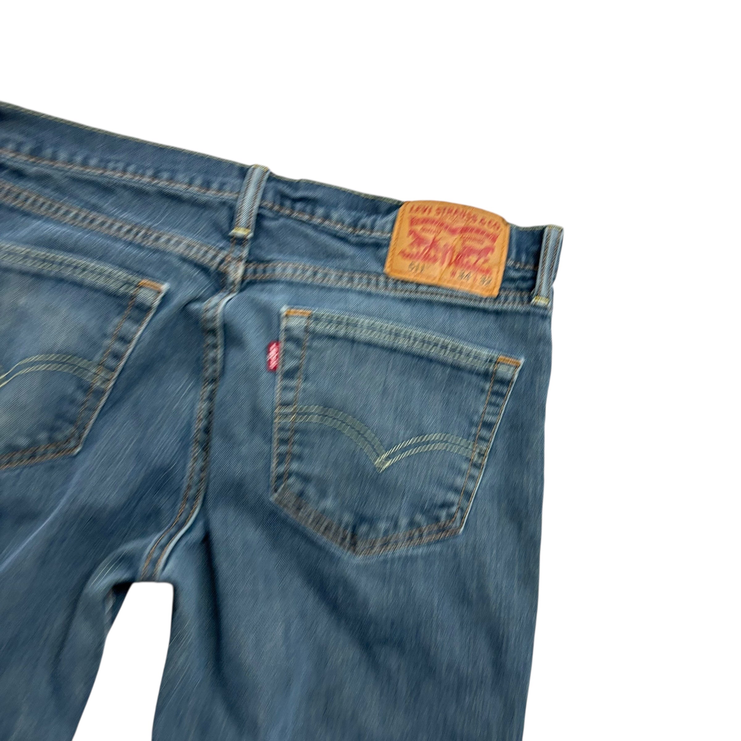 Levis 511 Jeans W32 L30 Mens Blue Slim Fit Stretch Denim (F)