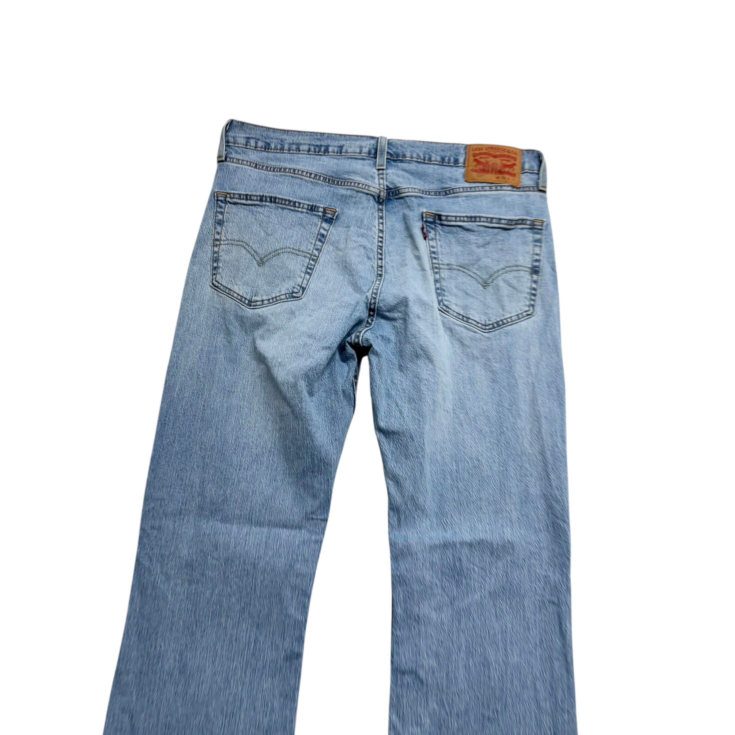 Levis 527 Jeans W34 L32 Mens Light Blue Slim Bootcut Fit Stretch Denim