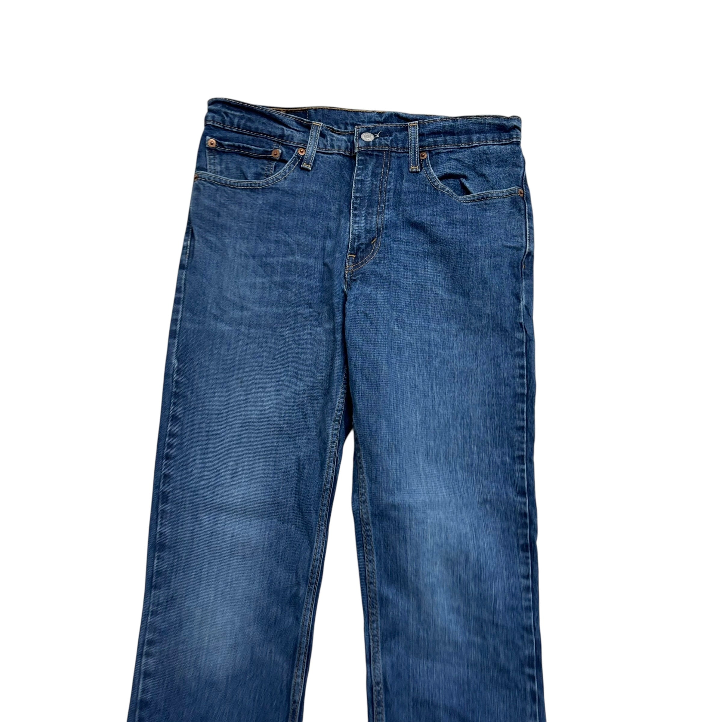 Levis 511 Jeans W32 L32 Mens Mid Blue Slim Fit Stretch Denim (E)