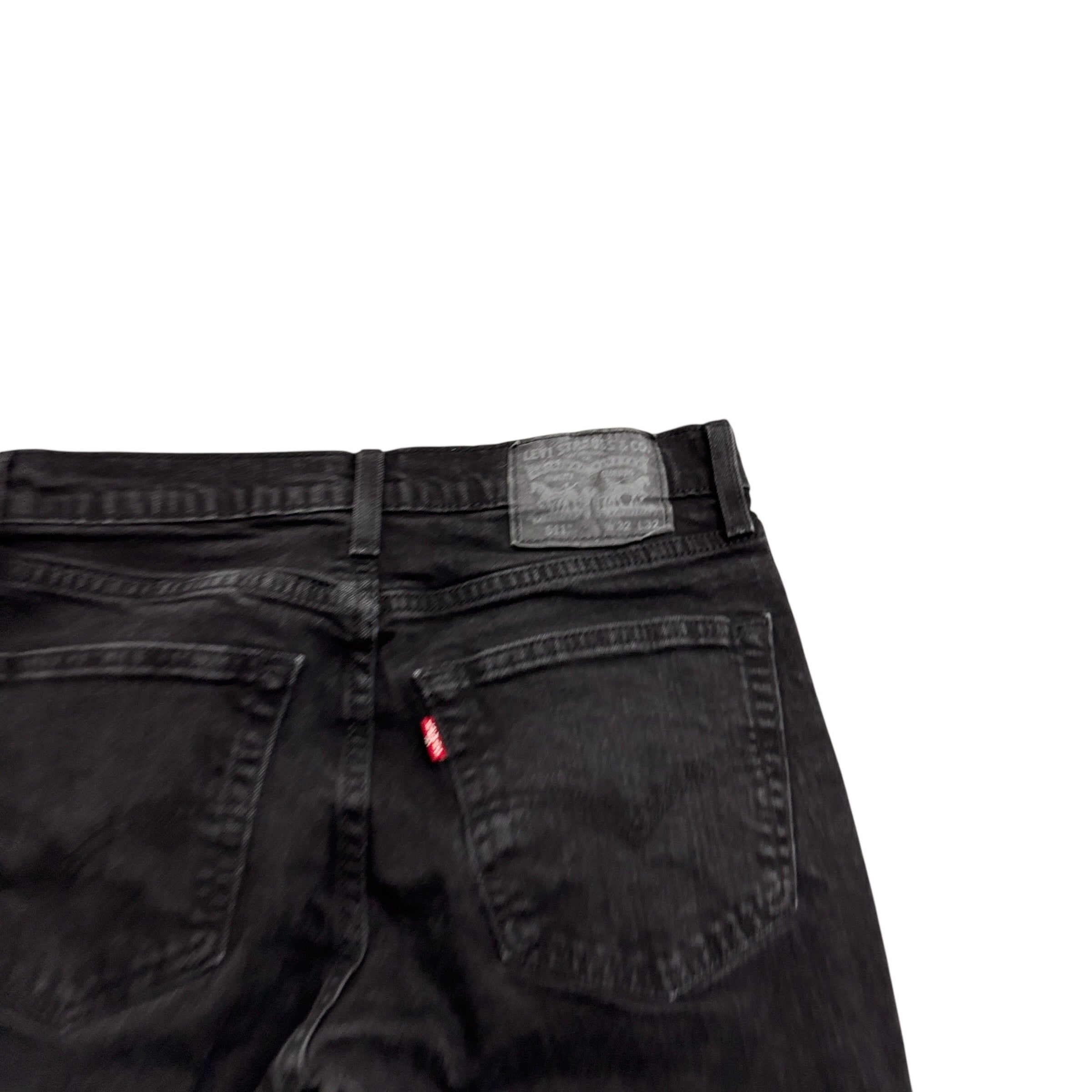 Levis 511 Jeans W30 L31 Mens Black Slim Fit Stretch Denim (E)