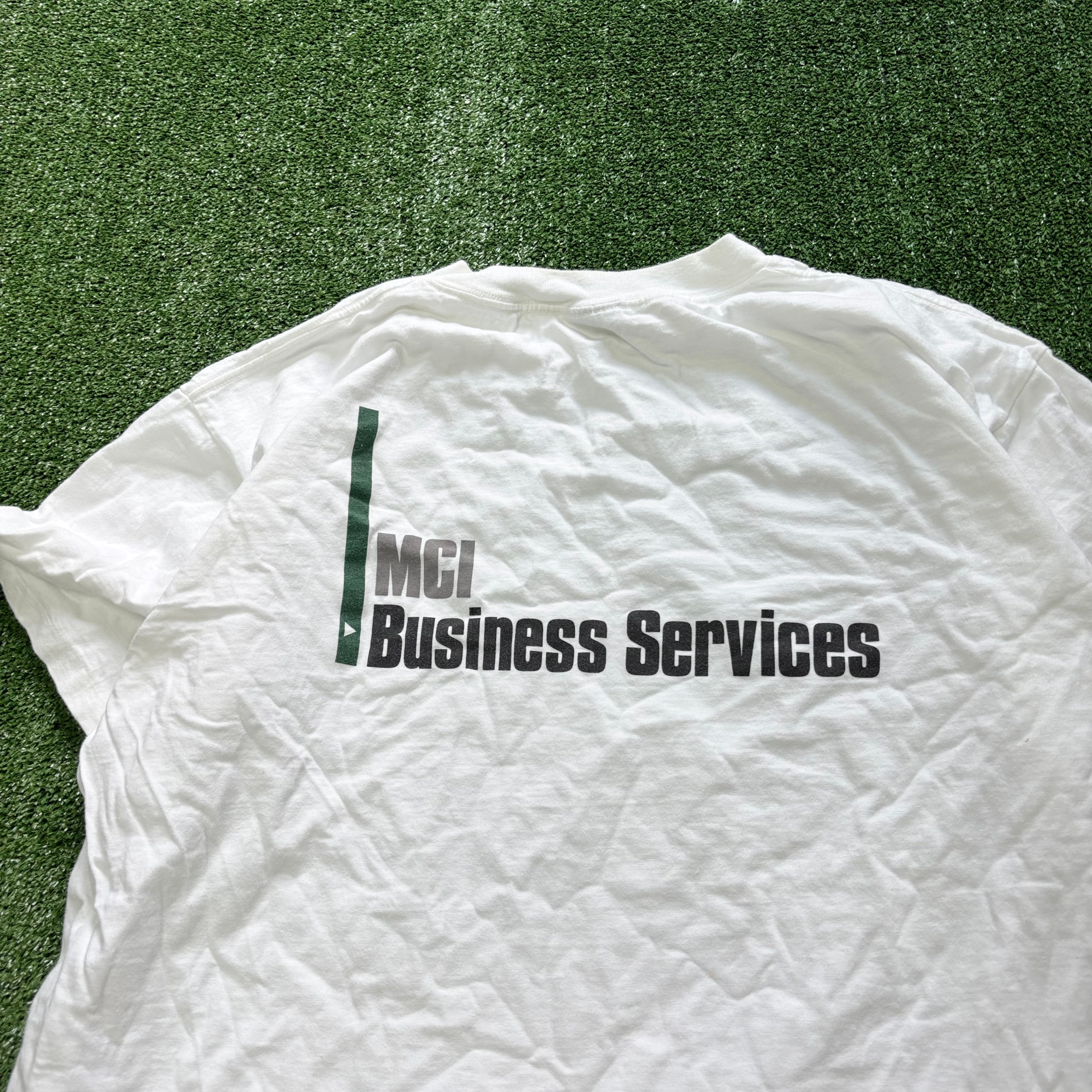 Vintage T Shirt Mens XL White Single Stitch Graphic Print 90s USA (F)