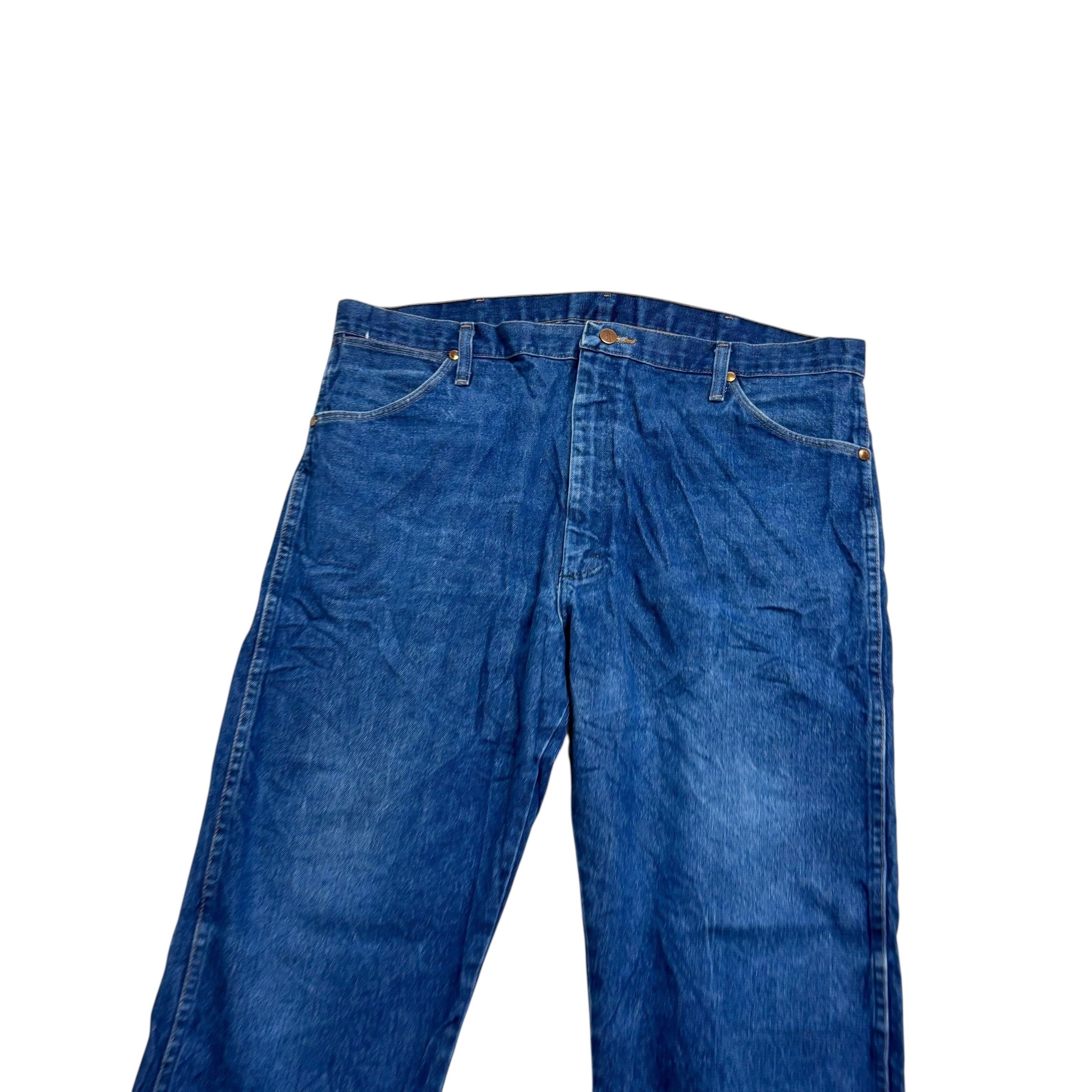Wrangler Jeans Cowboy Cut W40 L30 Mens Mid Blue 13MWZ Original Fit Denim (E)