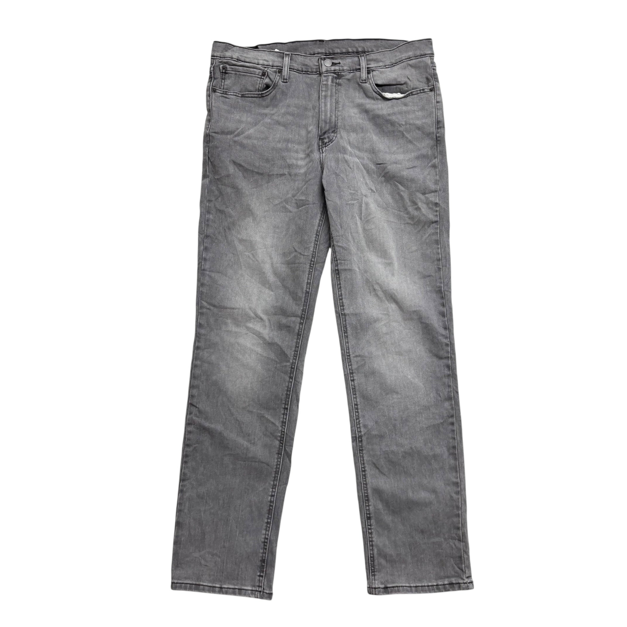 Levis 541 Jeans W36 L34 Mens Grey Athletic Tapered Fit Stretch Denim (E)