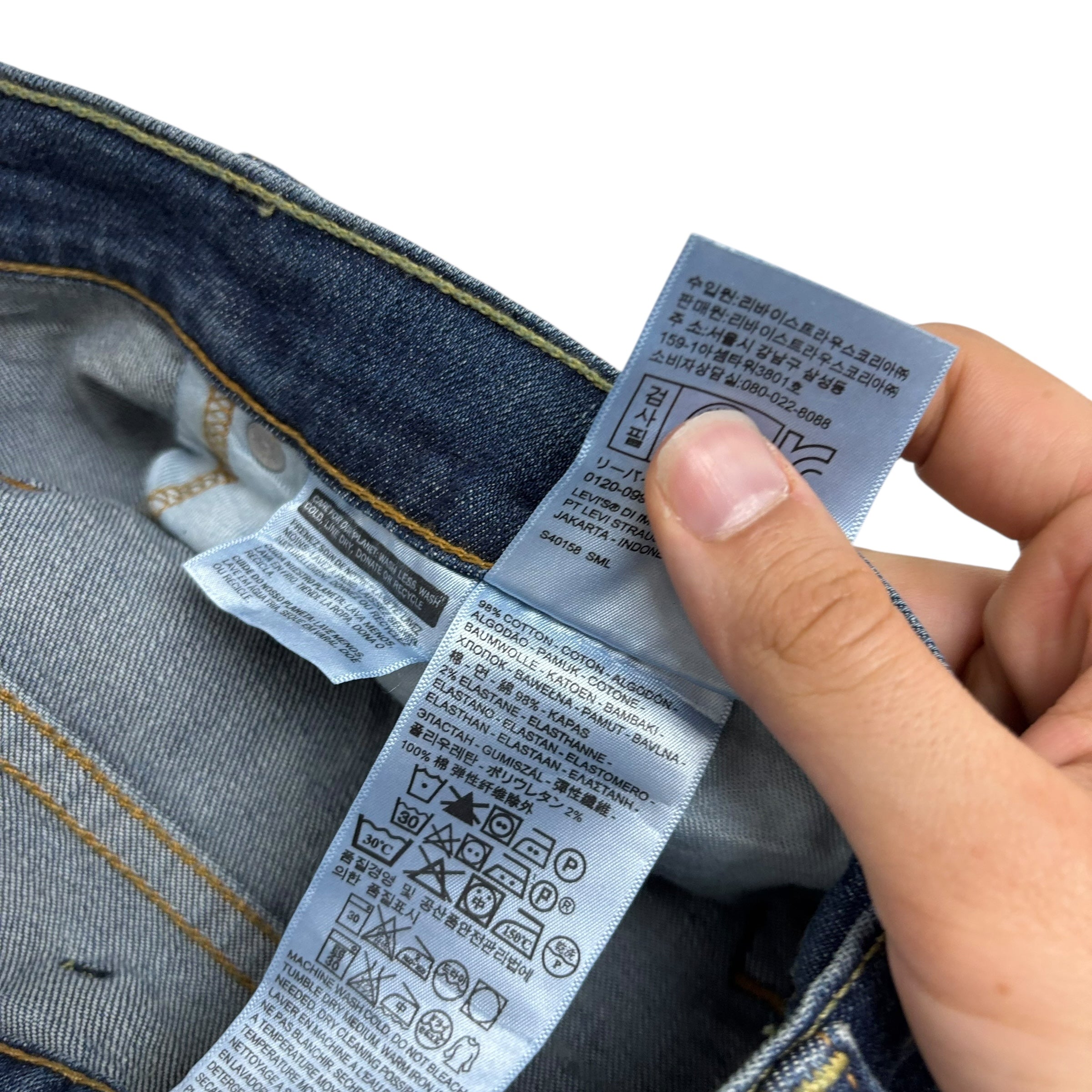 Levis 559 Jeans W40 L30 Mens Mid Blue Relaxed Straight Fit Stretch Denim