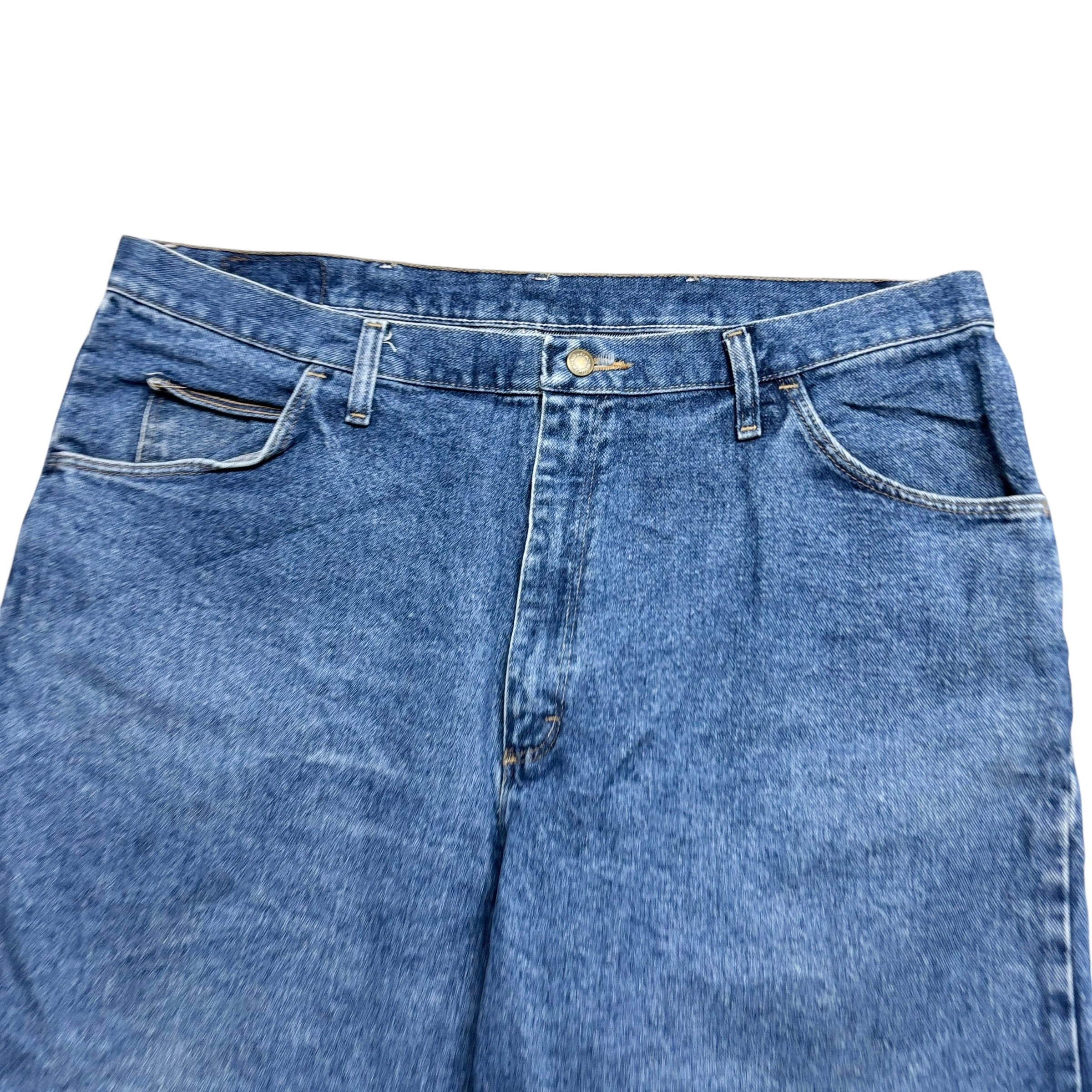 Wrangler Baggy Jorts W40 Mens Denim Shorts Mid Blue Relaxed Fit (E)
