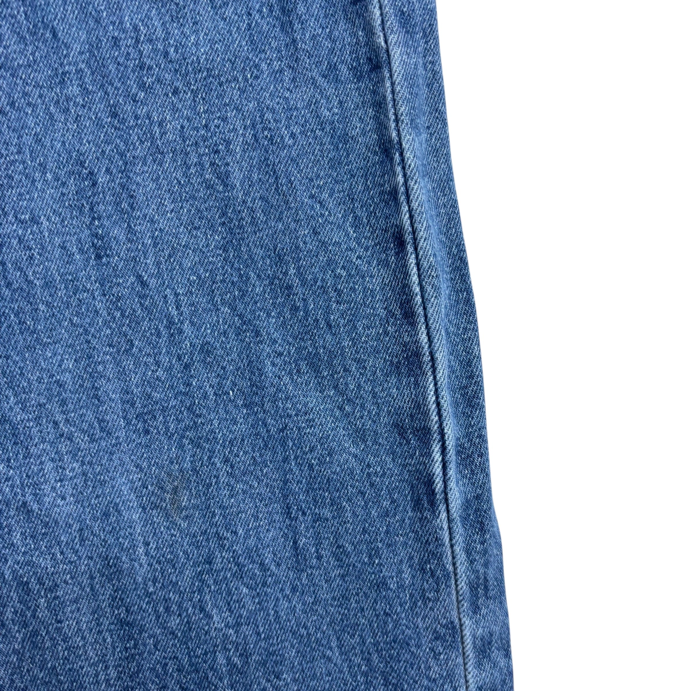 Levis 505 Jeans W36 L30 Mens Mid Blue Regular Straight Fit Denim