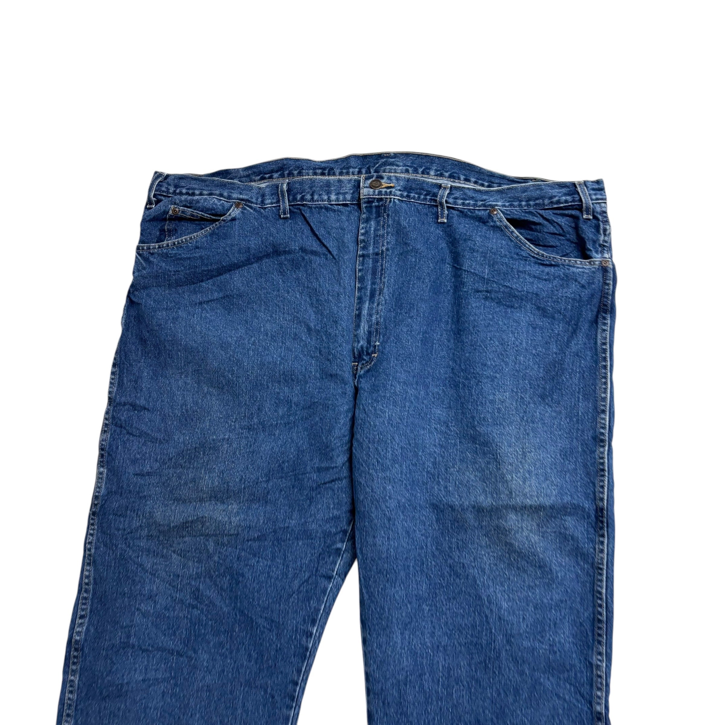 Dickies Jeans W50 L25 Mens Mid Blue Relaxed Straight Fit Denim
