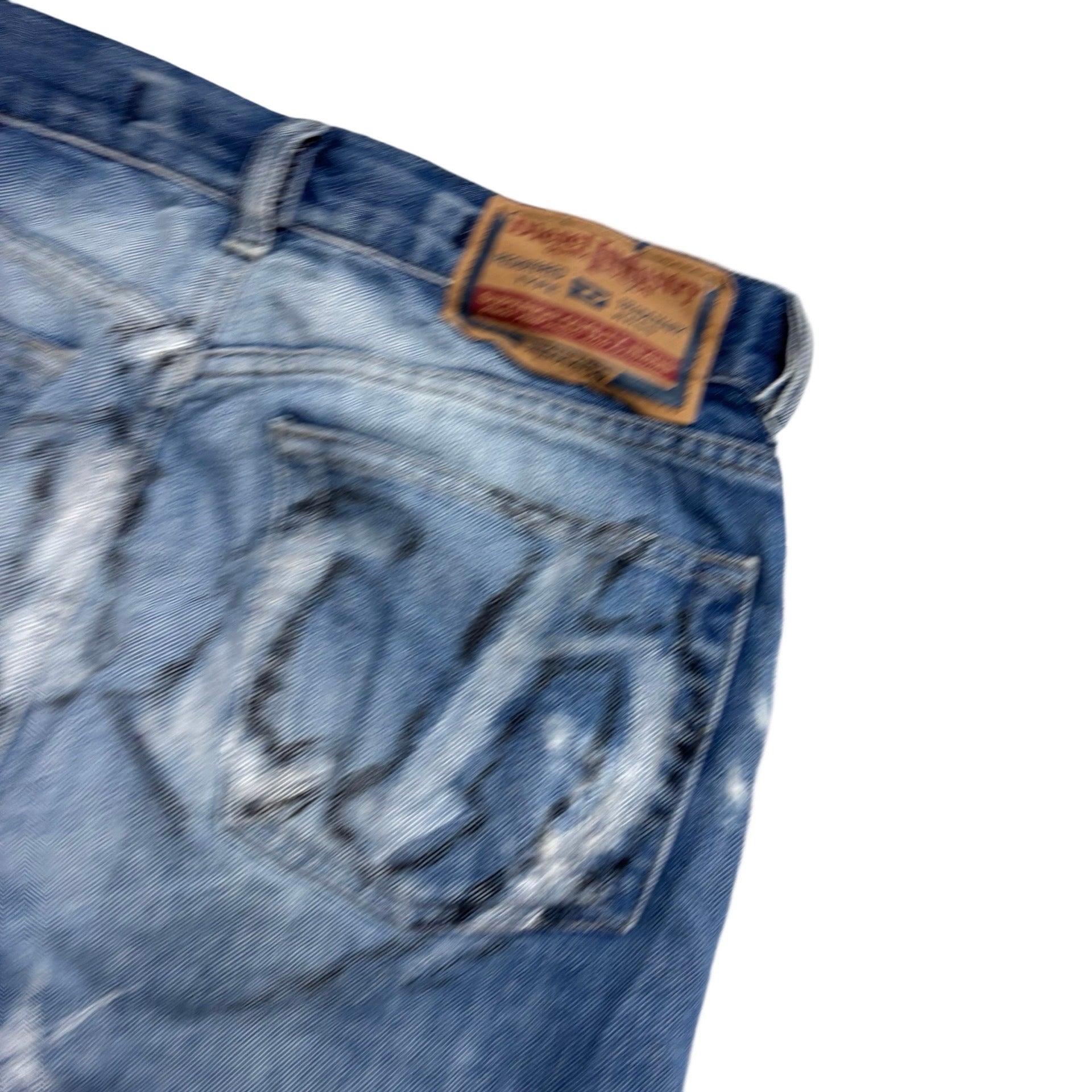 Vintage Diesel Jeans W30 L30 Mens Mid Blue Regular Straight Fit Y2K